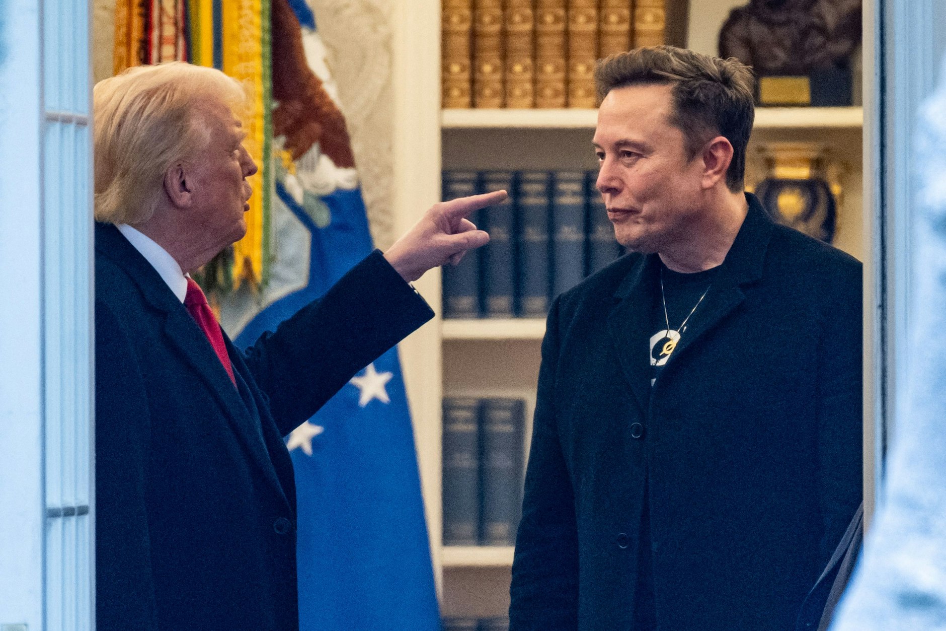 Donald Trump und Elon Musk im Weißen Haus.