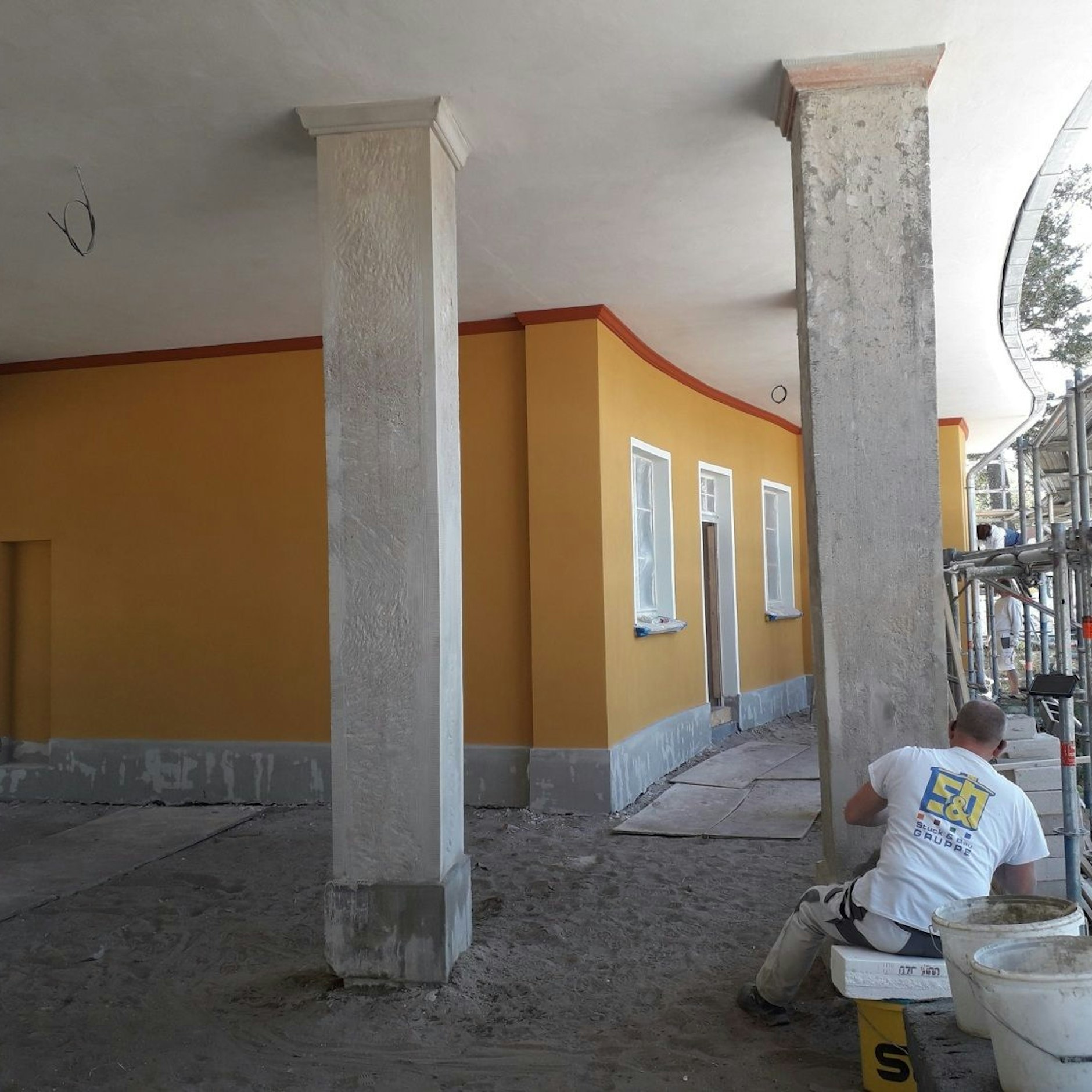 Die Sanierungsarbeiten am Strandbad Müggelsee schreiten voran.