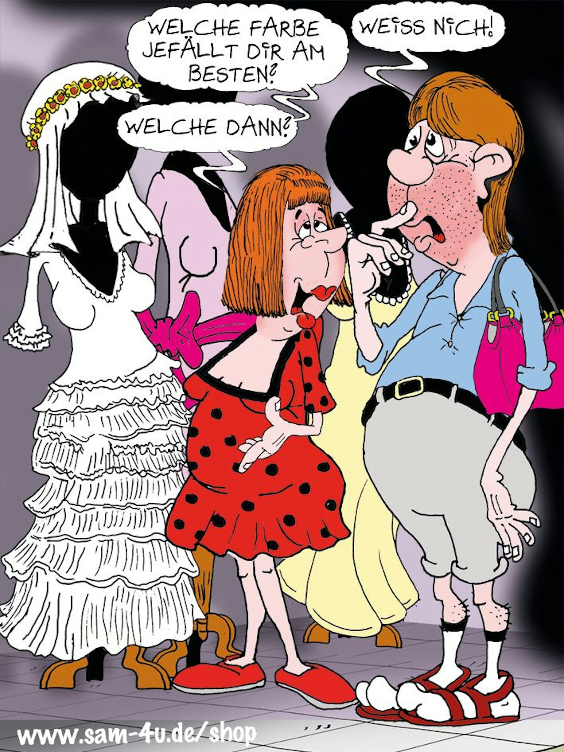 Er gehört einfach zu unserer Rubrik Witz des Tages: hier ist der Cartoon des Tages von Zeichner Sam Paff aus Berlin.