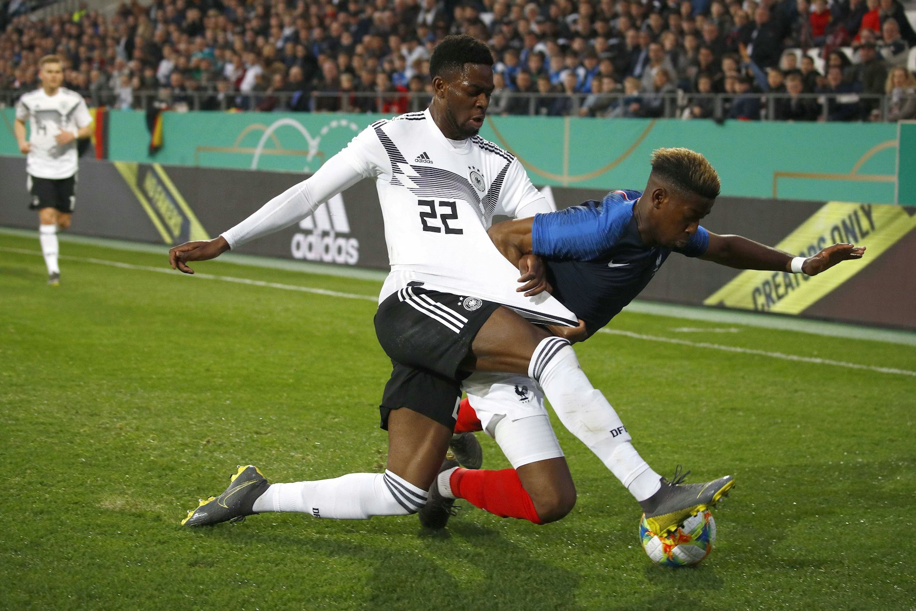 Jordan Torunarigha gewann 2019 als Profi von Hertha BSC mit der U21 des DFB die EM.