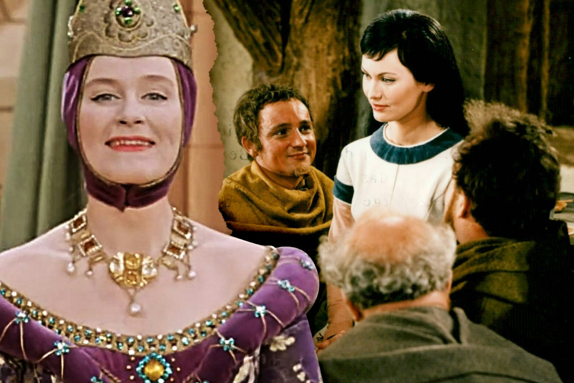 Marianne Christina Schilling war im DDR-Märchen Schneewittchen als böse Königin zu sehen, Doris Weikow spielte das Schneewittchen.