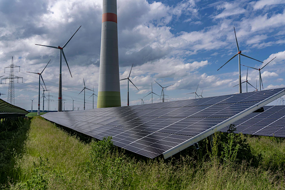 Ein Windpark nördlich von Marsberg in NRW