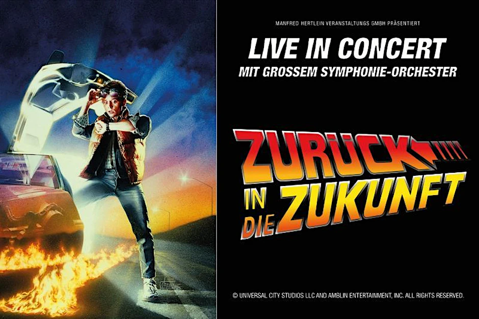 Zum 40-jährigen Jubiläum von „Zurück in die Zukunft“ wird der Kinohit als großes Live-Konzert-Event gefeiert – mit Film, Leinwand und Orchester.