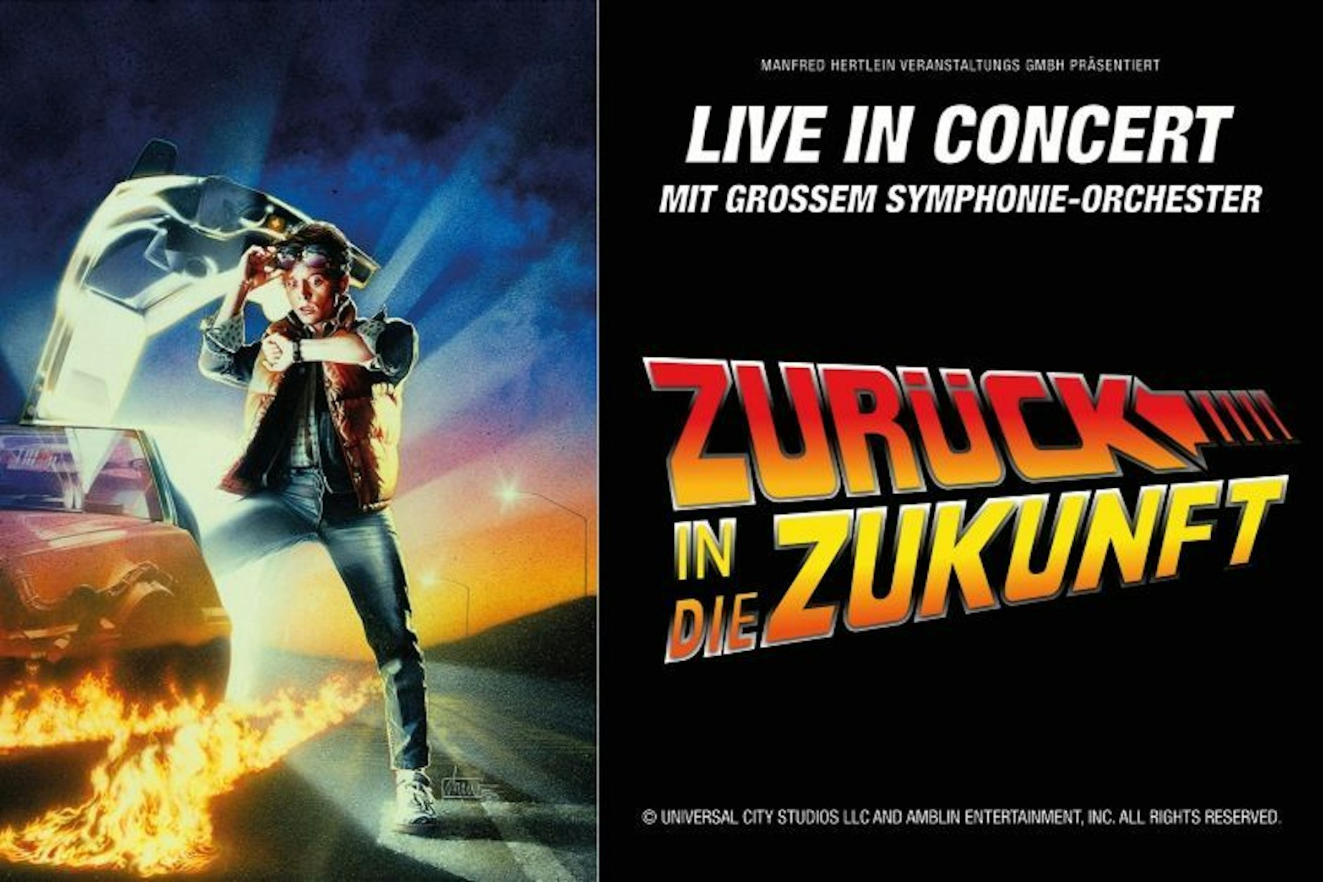 Zum 40-jährigen Jubiläum von „Zurück in die Zukunft“ wird der Kinohit als großes Live-Konzert-Event gefeiert – mit Film, Leinwand und Orchester.