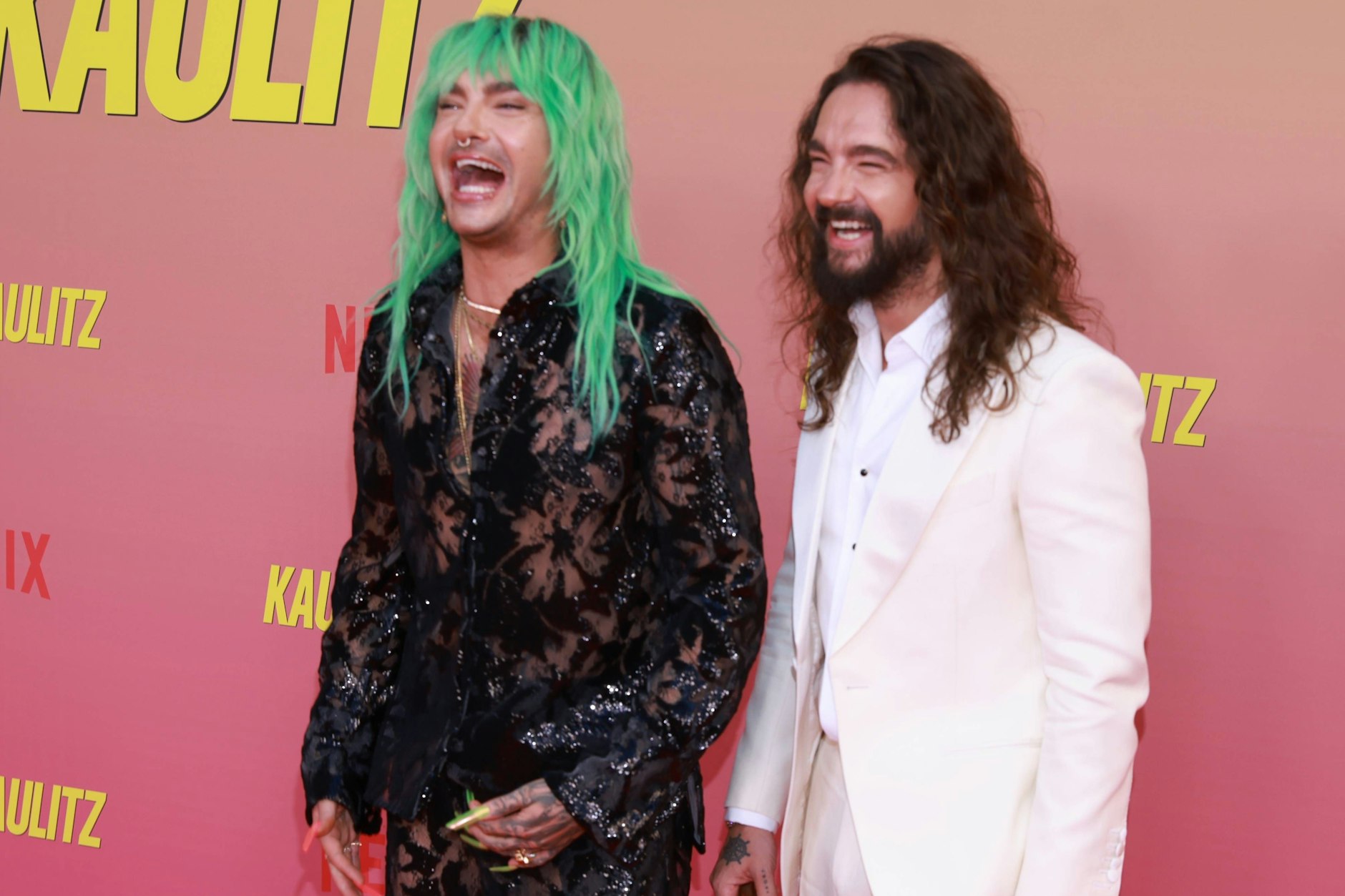 Bill und Tom Kaulitz bei der Premiere der zweiten Staffel „Kaulitz & Kaulitz“ in Berlin.