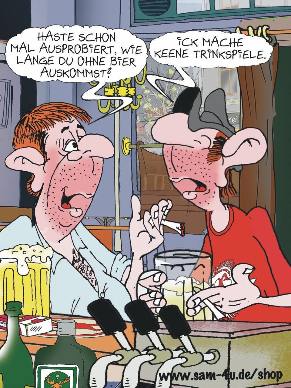Lust auf etwas Humor? Den finden Sie garantiert auch bei unserem Cartoon des Tages von Zeichner Sam Paff. Mit Herz und Berliner Schnauze gehört der Cartoon zu unserer täglichen Rubrik Witz des Tages.