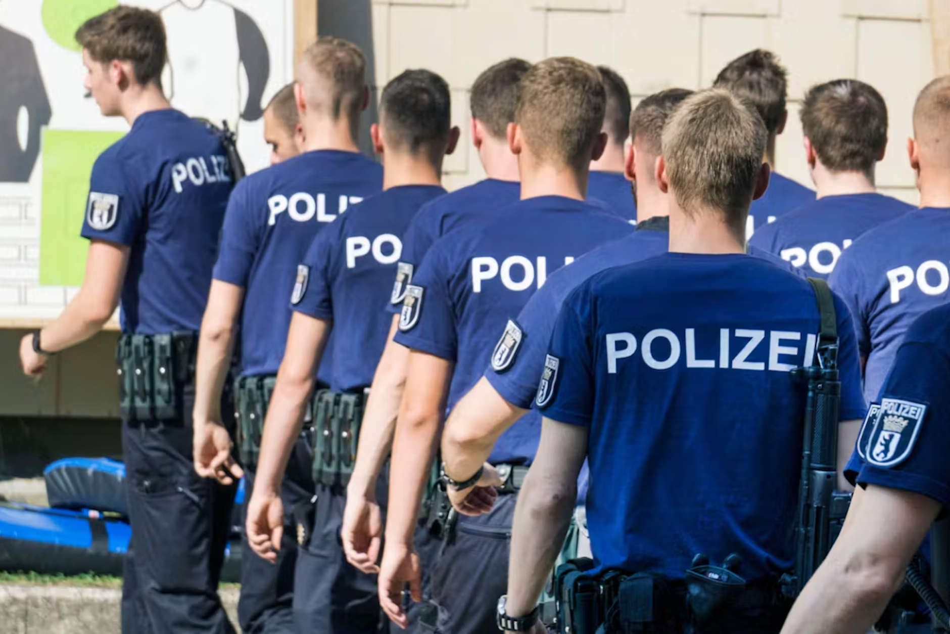 Ausbildung von Polizisten an der Polizeiakademie in Ruhleben