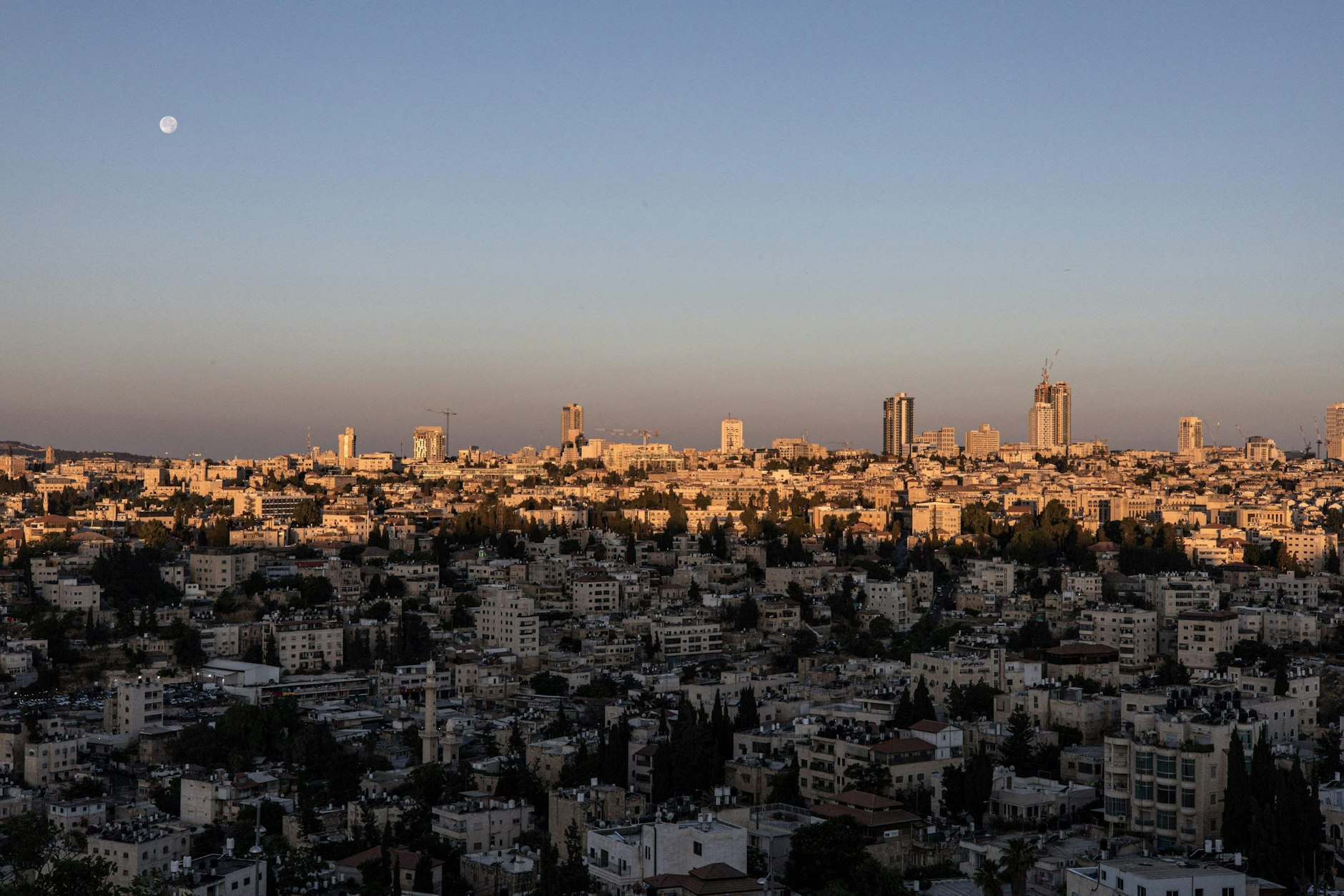 Jerusalem bei Sonnenaufgang am 13. Juni nach den israelischen Angriffen auf den Iran