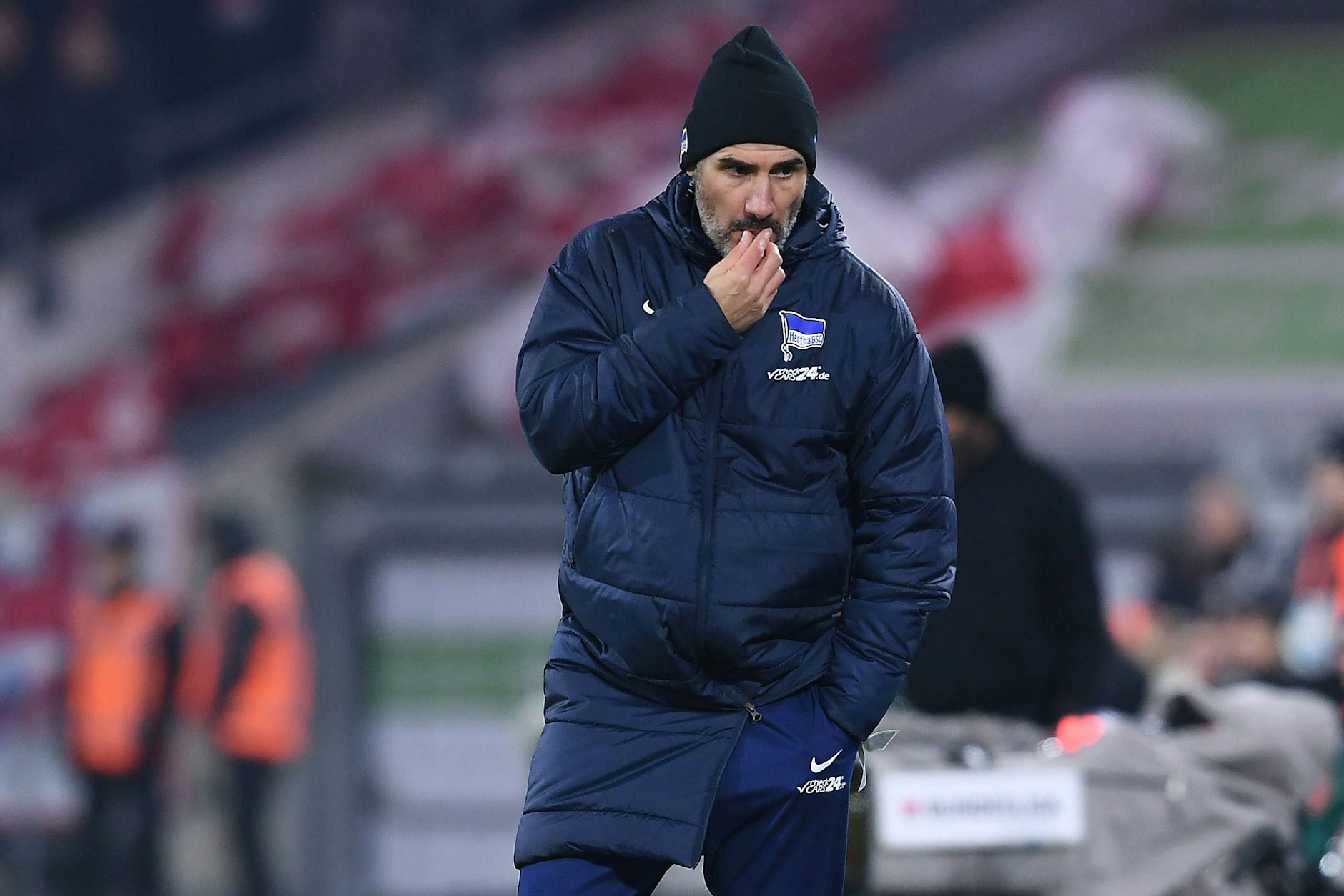 Cristian Fiel wurde im Februar bei Hertha BSC gefeuert. Das Team trudelte im Abstiegskampf.