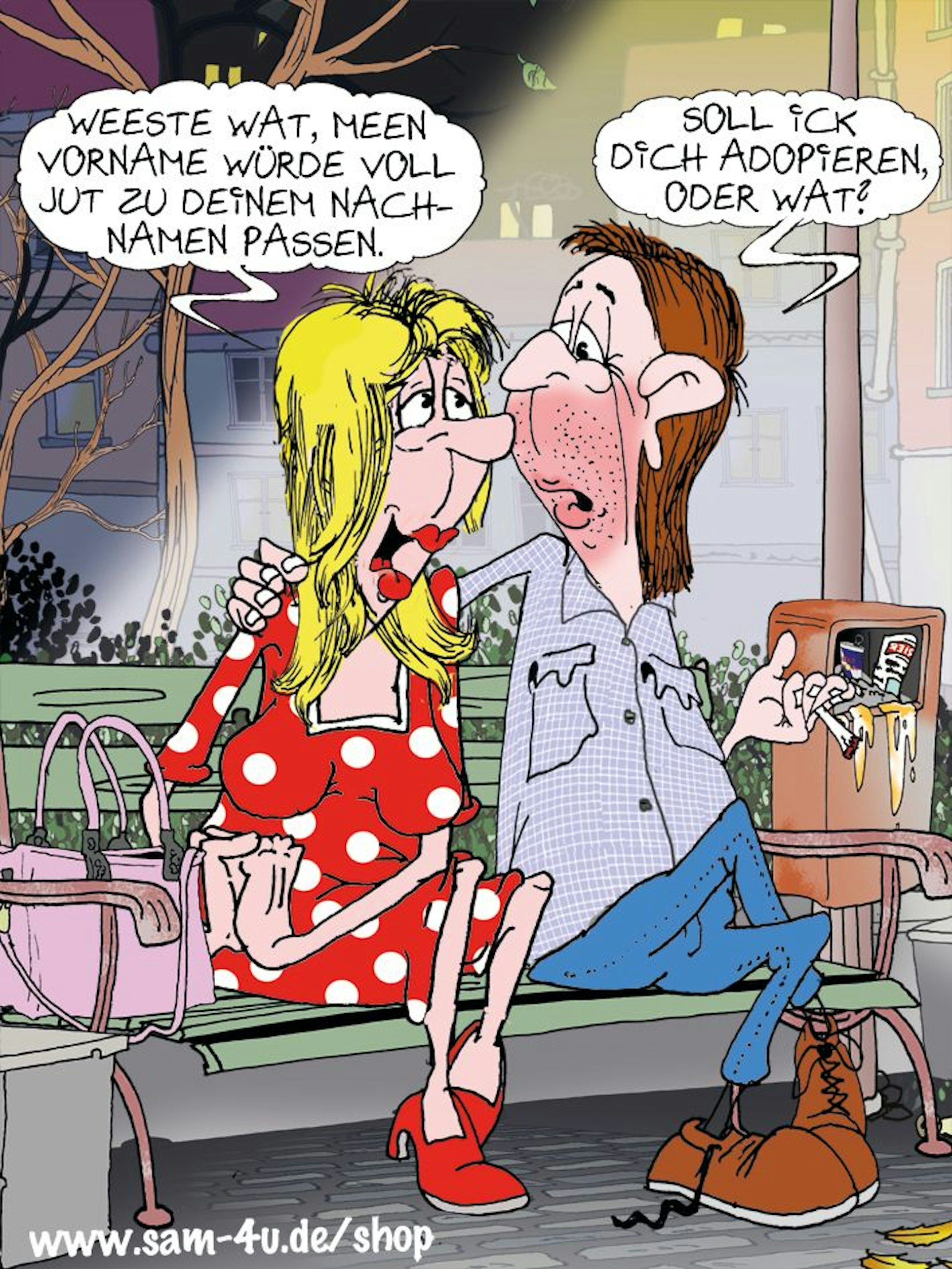 Auch heute gehört der Cartoon des Tages von Zeichner Sam Paff aus Berlin zu unserer lustigen Rubrik Witz des Tages.