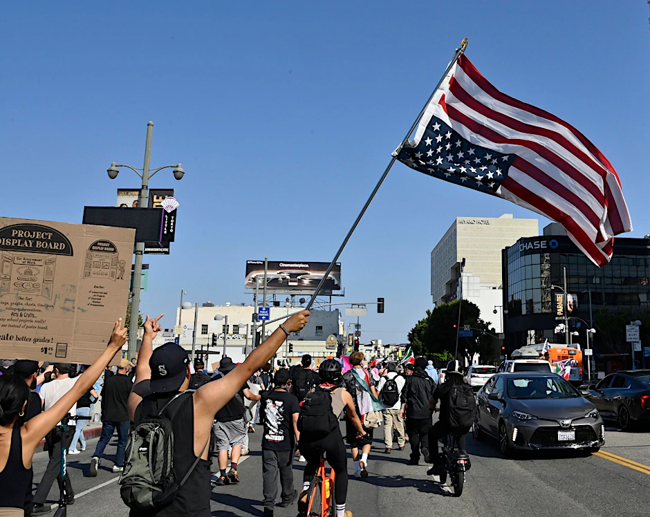 In Los Angeles kam es in den vergangenen Tagen vermehrt zu Protesten gegen die Migrationspolitik von US-Präsident Donald Trump.