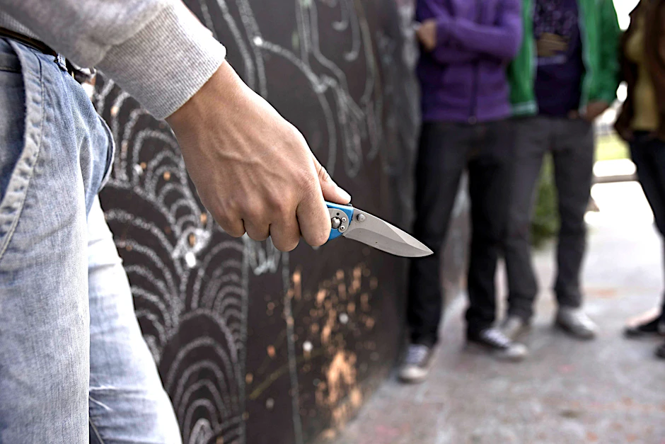 Häufig Thema in den Medien: Messergewalt unter Jugendlichen.