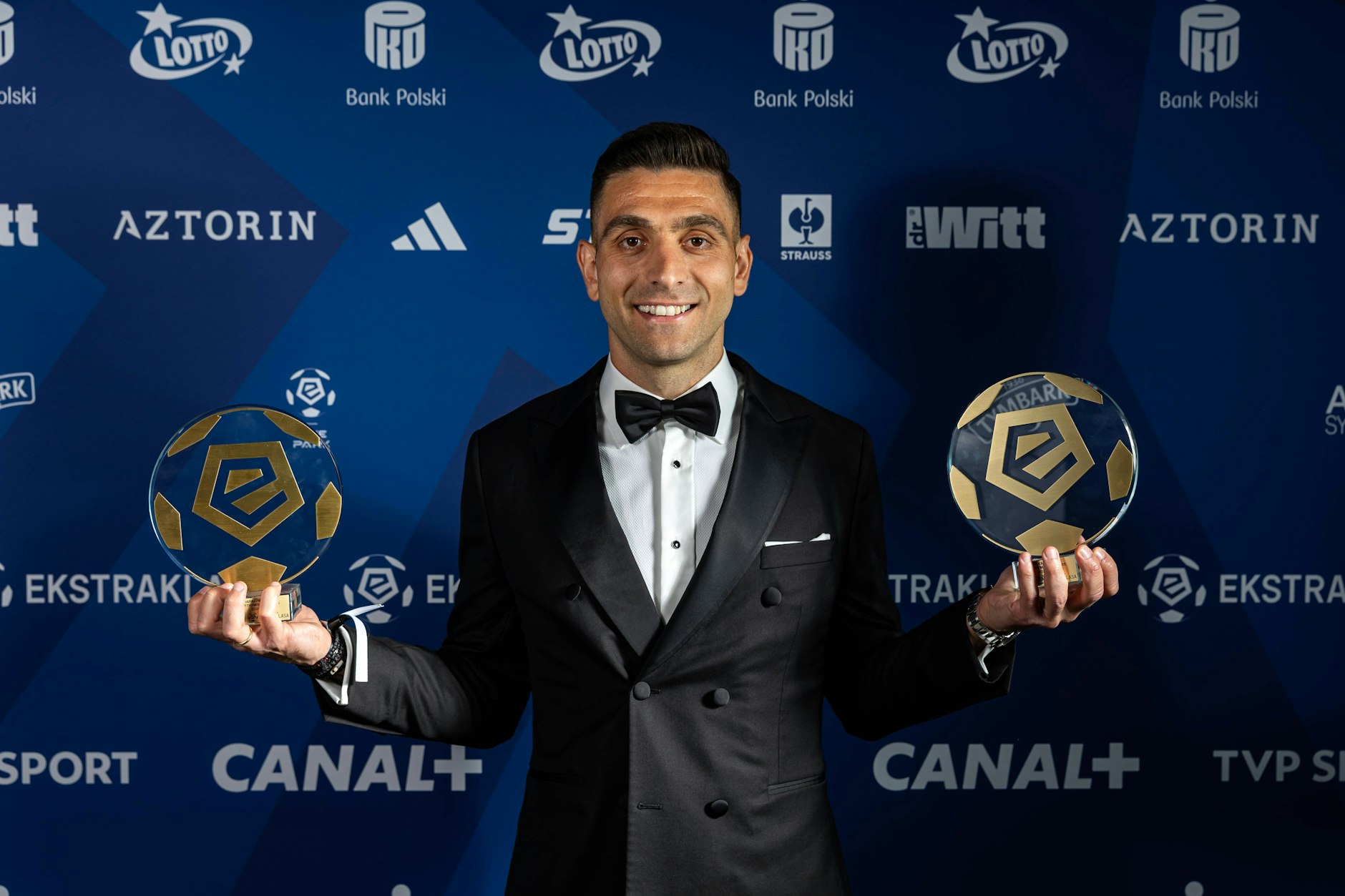 Mittelstürmer Efthymios Koulouris (29) wurde mit 28 Toren für Pogon Stettin Torschützenkönig in Polens Ekstraklasa.