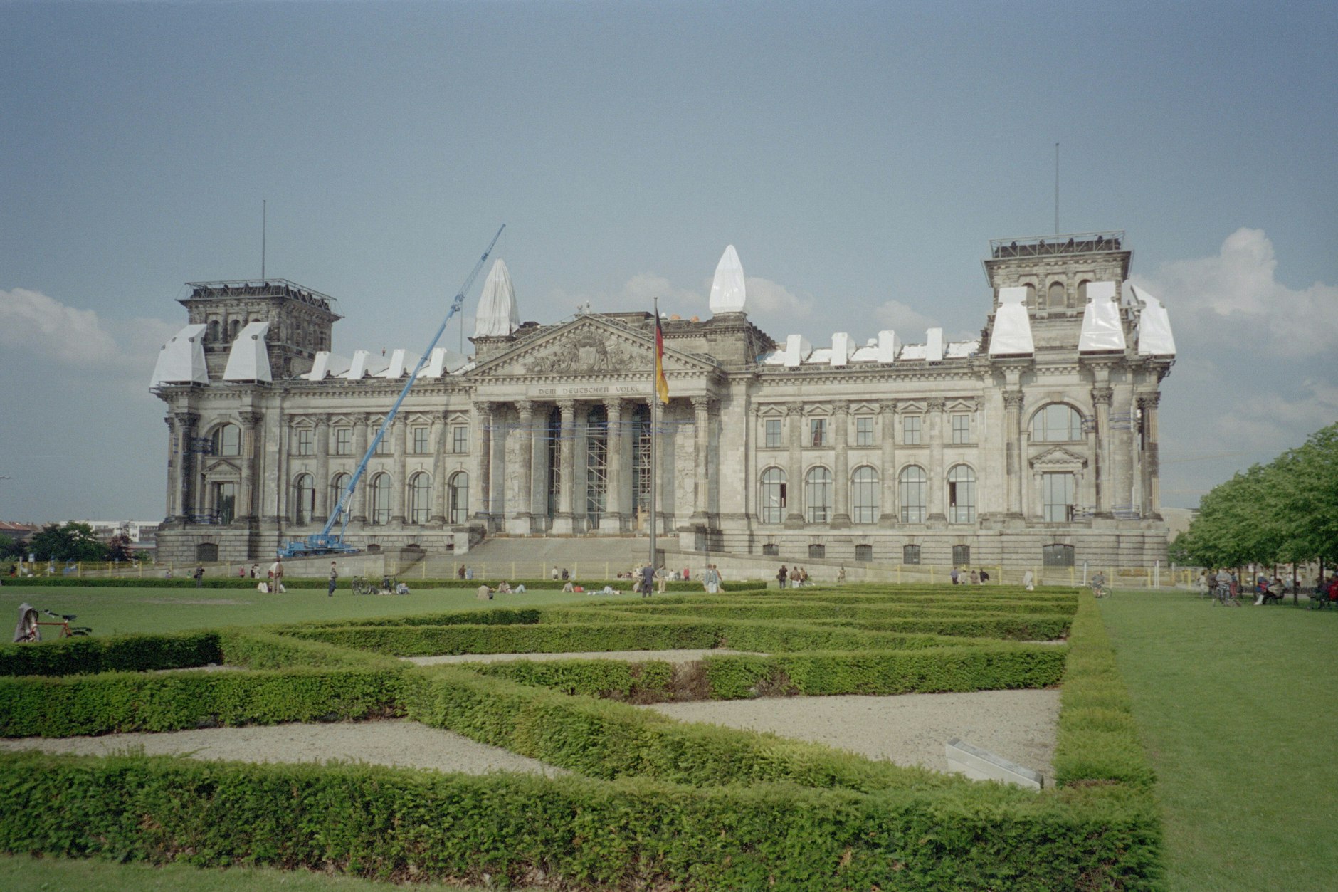 Der verhüllte Reichstag.