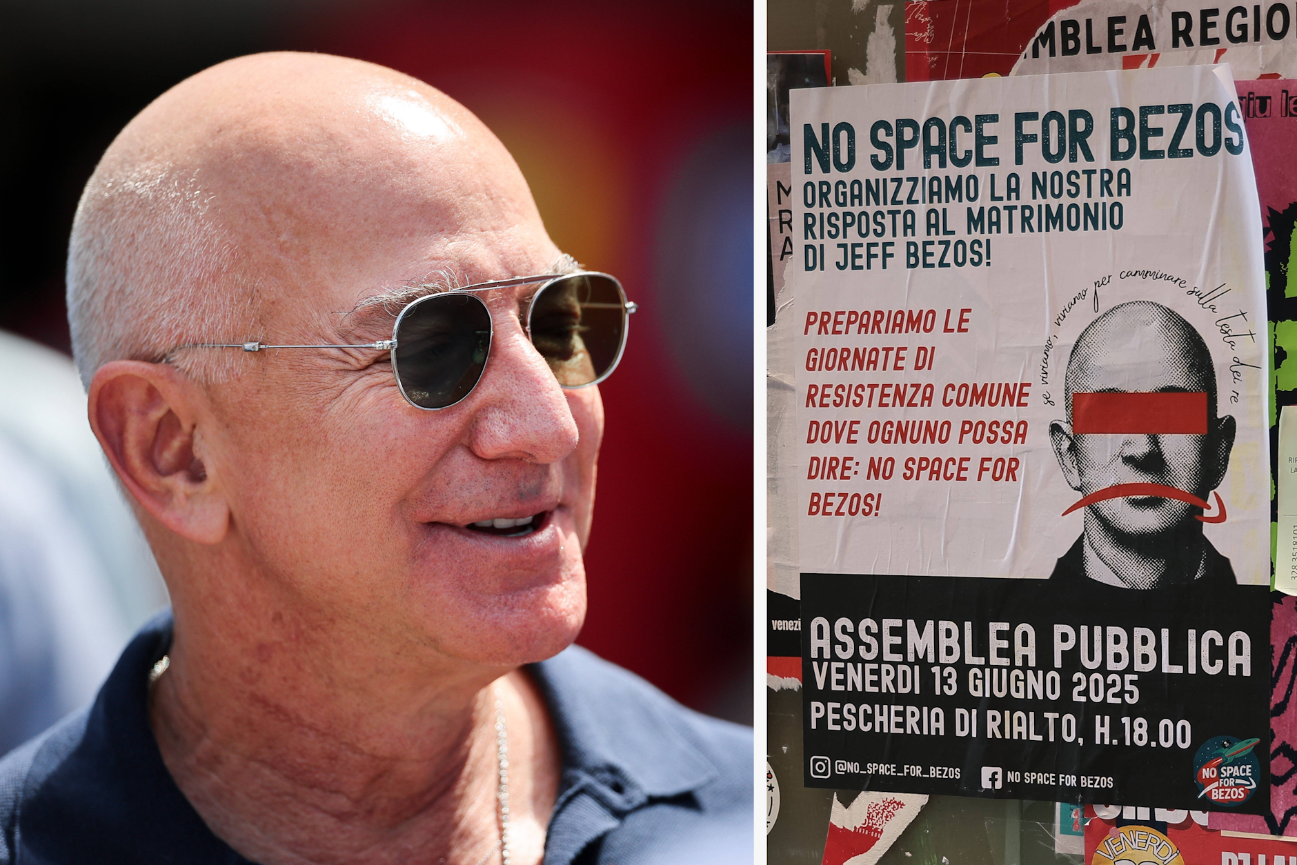 Wird die Hochzeit seiner Träume zum Albtraum? In Venedig ist Bezos kein gern gesehener Gast.