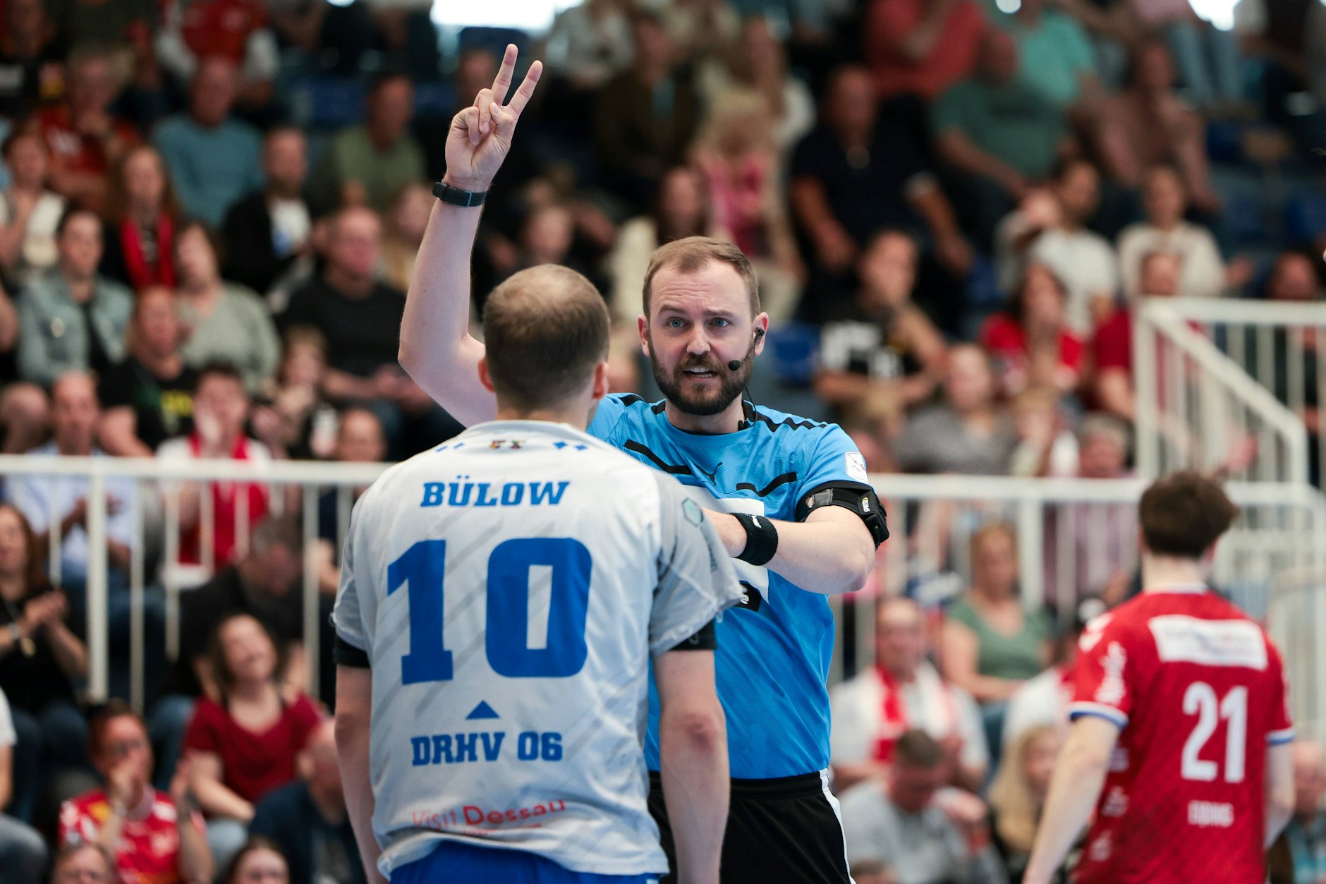 Eine Zeitstrafe gegen den Dessau-Roßlauer HV 06 beim Spiel gegen in Essen hat nach der Saison durch einen Gerichtsentscheid möglicherweise gravierende Auswirkungen.