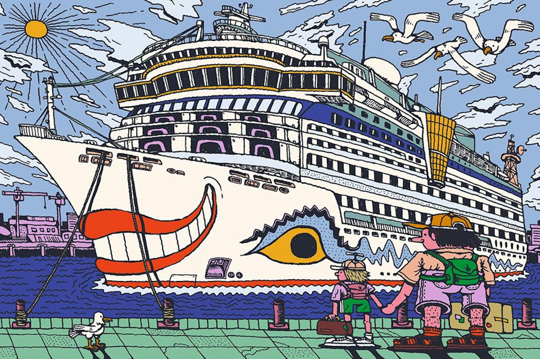 Spätestens wenn man einem Reiseführer mit hochgehaltenem Aida-Schild folgen muss, hört man auf, ein eigenständiger Mensch zu sein.