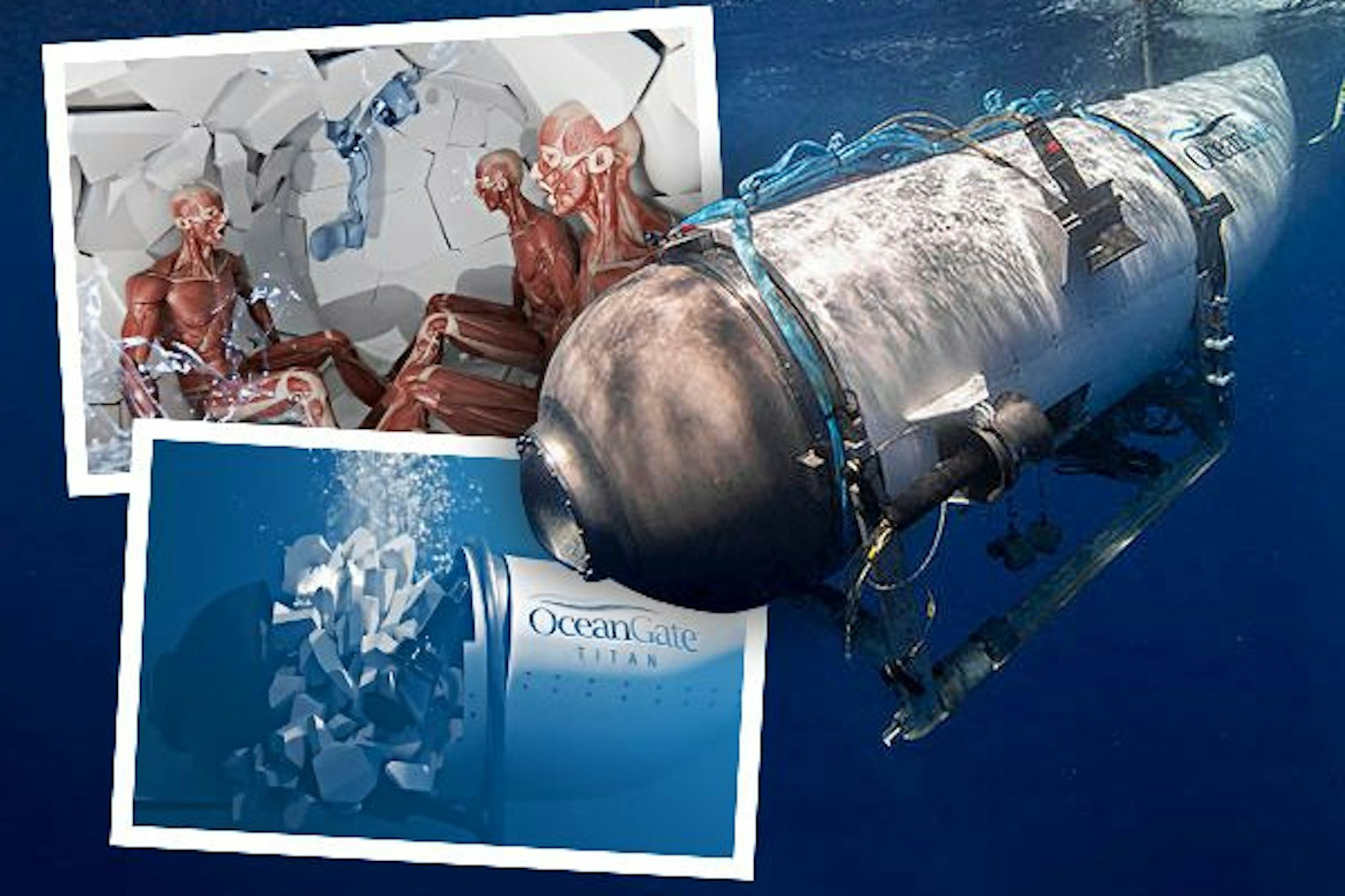 Schockierende Videos im Netz zeigen, wie die Implosion des U-Bootes Titan ausgesehen haben könnte. Die Menschen an Bord starben innerhalb von Sekundenbruchteilen.