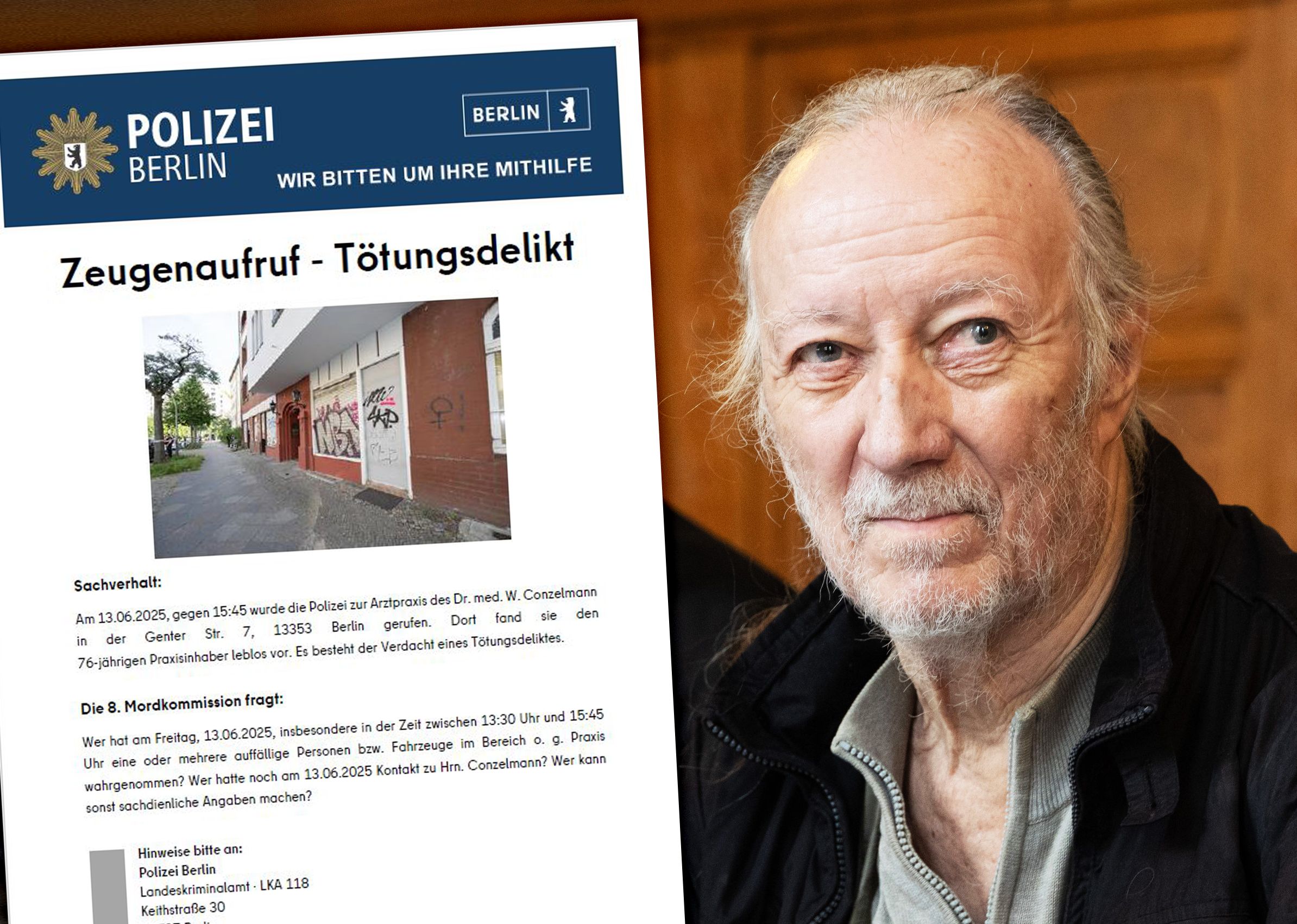 Mord an Berliner Arzt Wolfgang Conzelmann: So lief der brutale Überfall