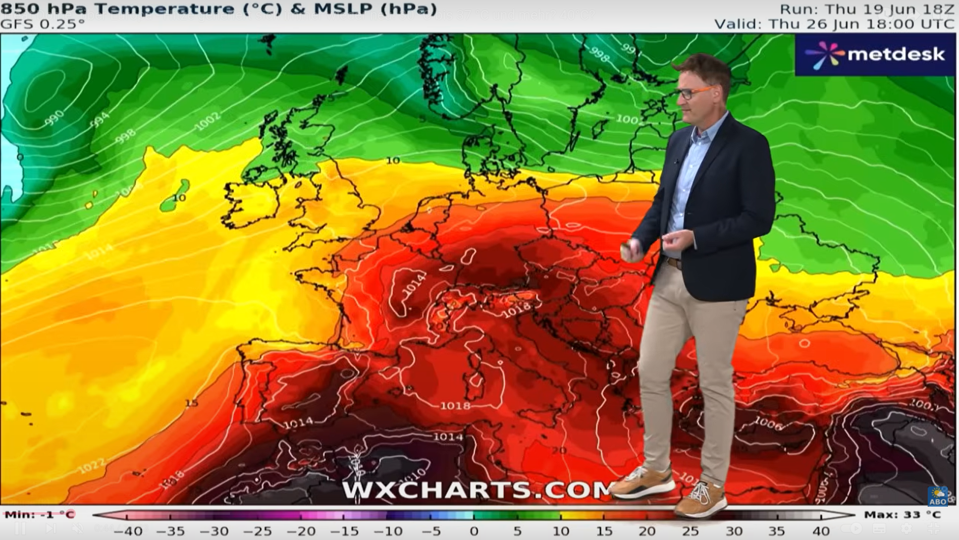 Hitze-Dom über Europa: Bis zu 40 Grad sind nächste Woche möglich!
