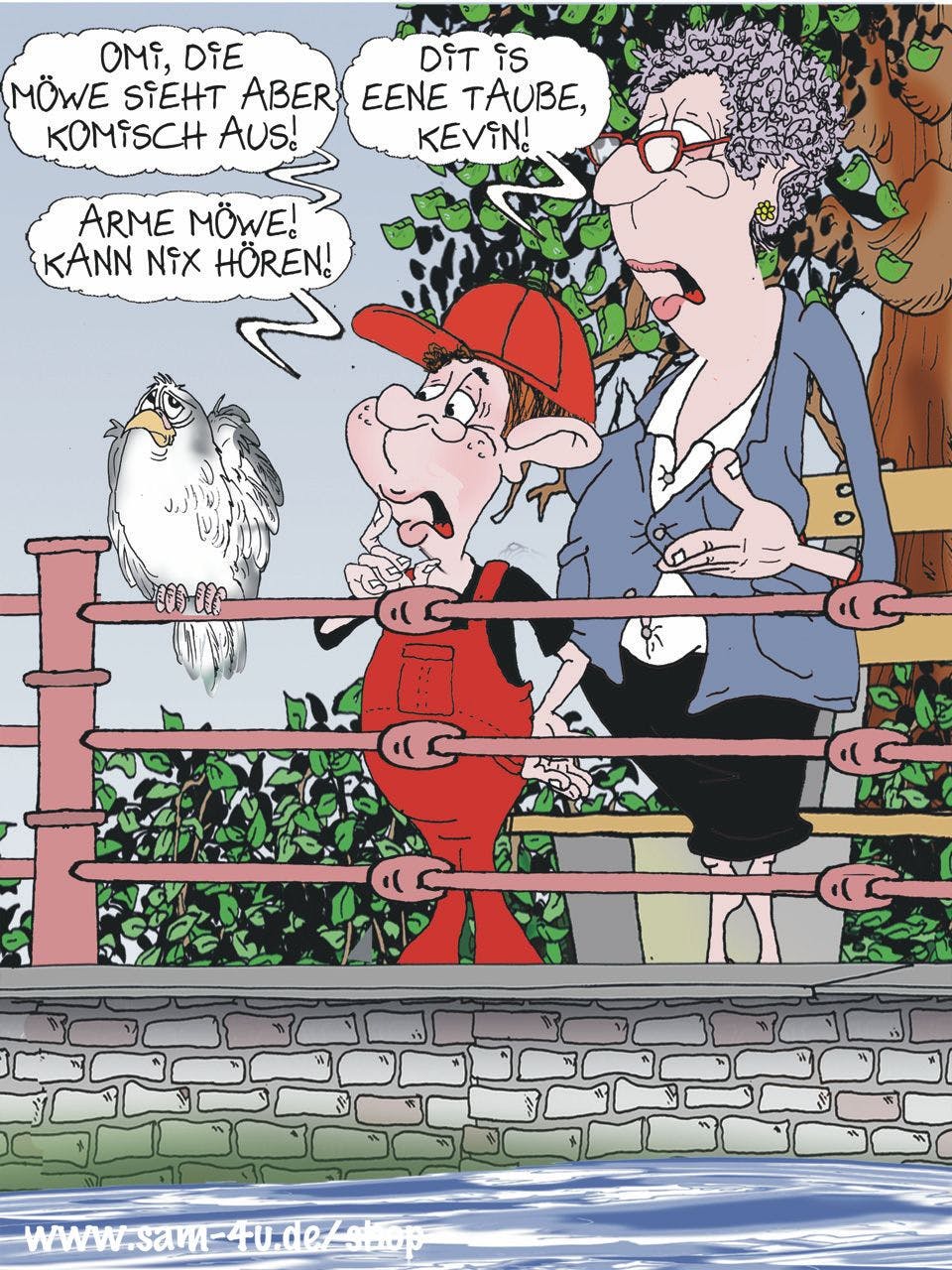 Der Cartoon des Tages kommt auch am Samstag von unserem Zeichner Sam Paff aus Berlin. Mit Charme fängt er den ganz besonderen Berliner Witz ein.