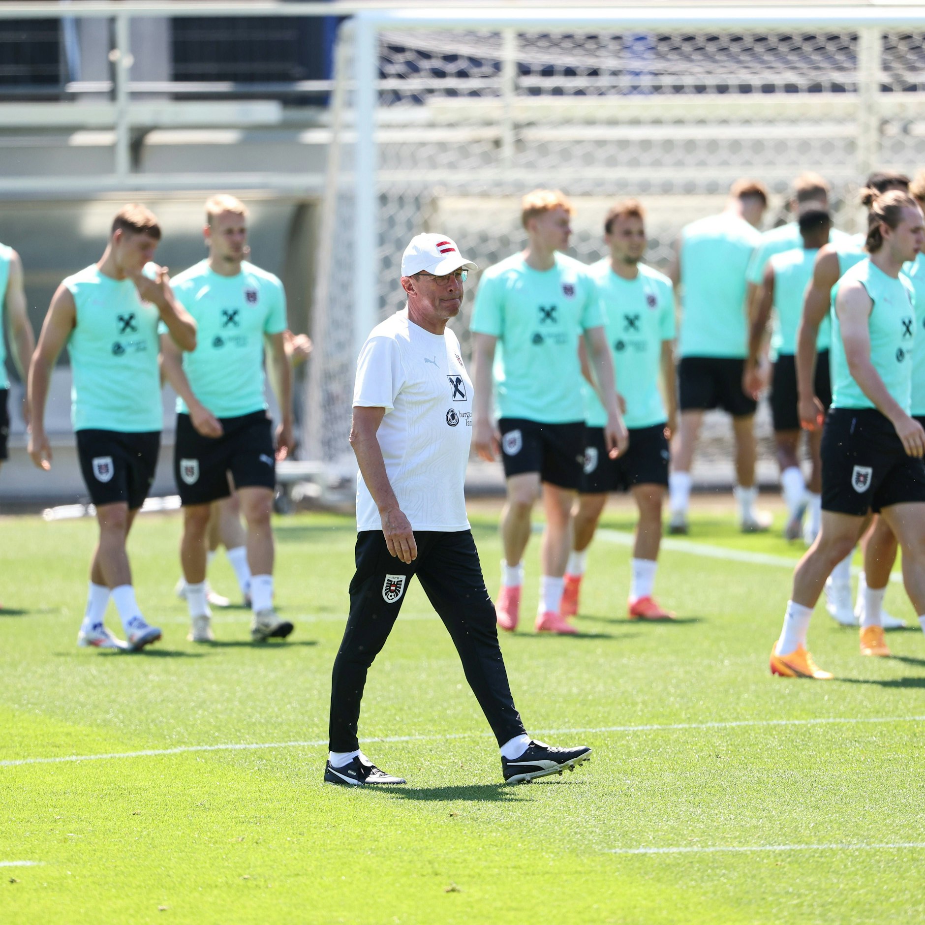 Im Sommer 2024 trainierte Ralf Rangnick das Österreich-Team während der EM in Herthas Amateurstadion.