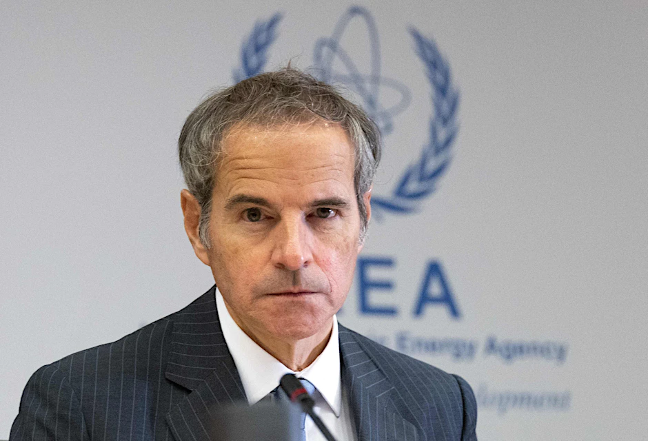 Der Generaldirektor der Internationalen Atomenergie-Organisation (IAEO), Rafael Grossi, am Rande der Sitzungen des Gouverneursrats in Wien.