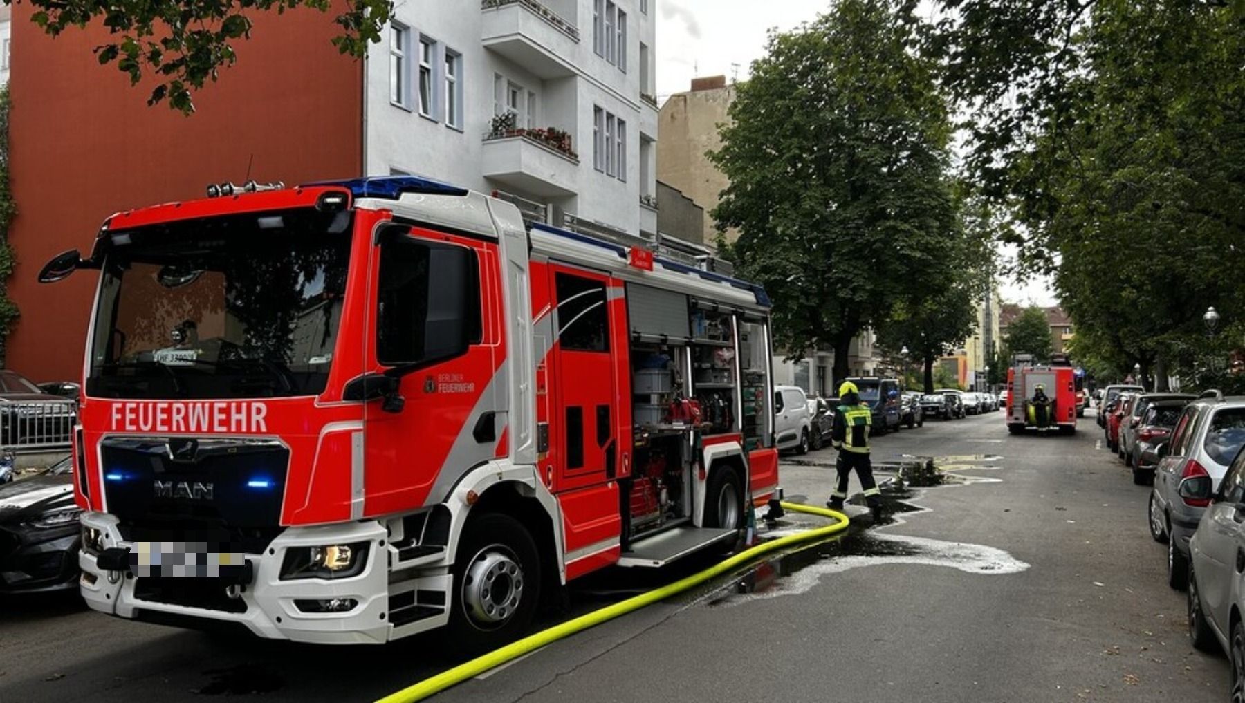 Charlottenburg-Wilmersdorf: Feuerwehr löscht Brand in Kita