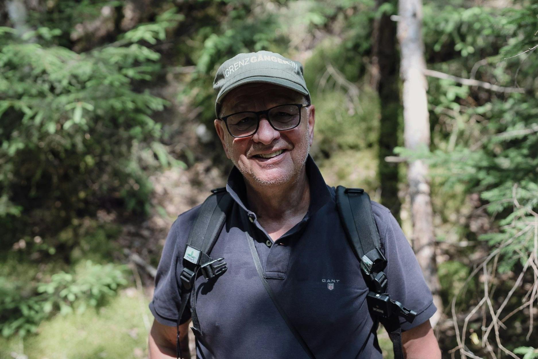 Günter Polauke on the long road, always optimistic.