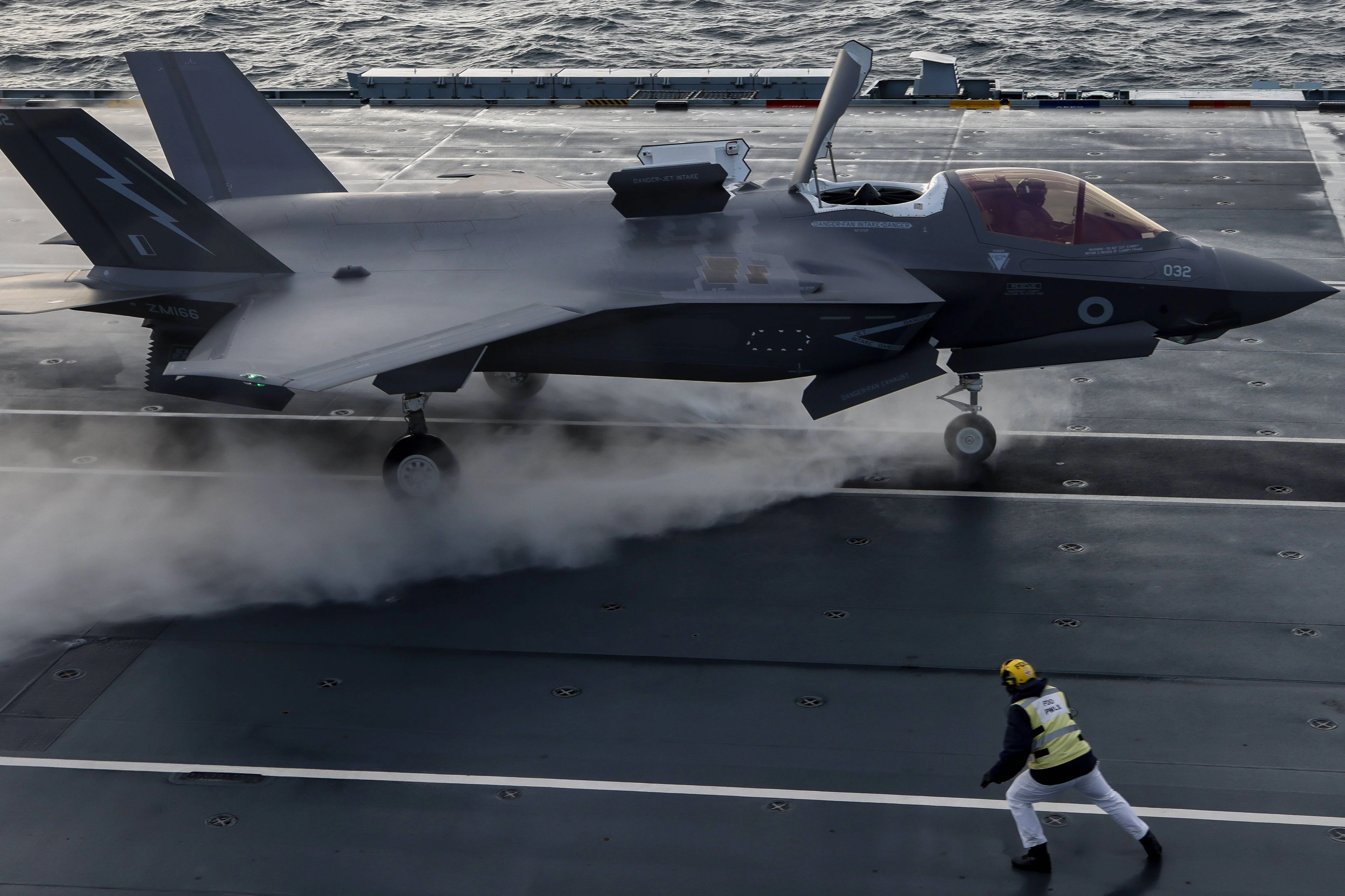 Ein Kampfjet vom Typ F35-B