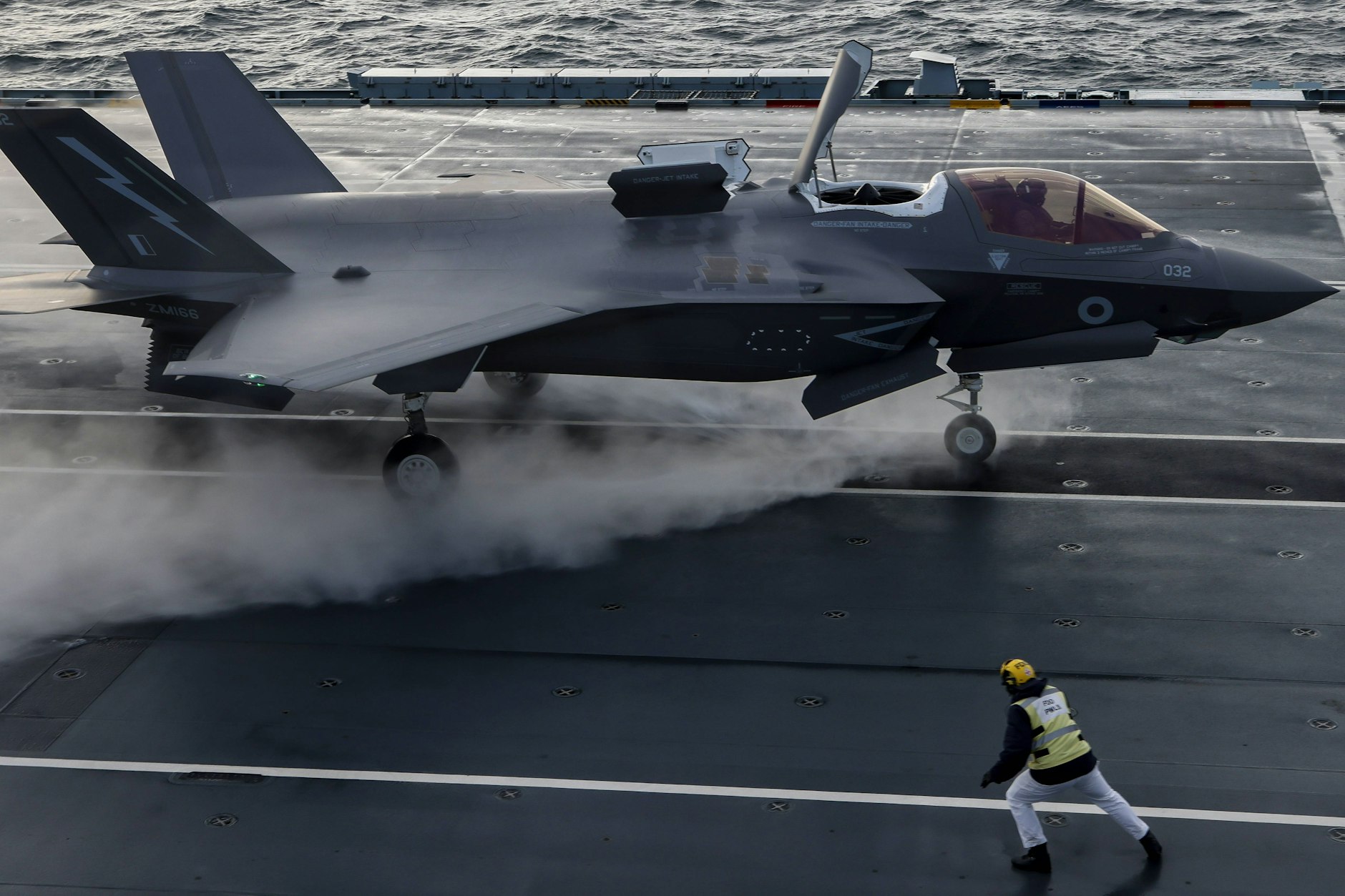 Ein Kampfjet vom Typ F35-B