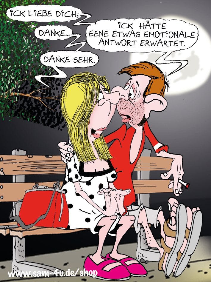 Lust auf unseren gezeichneten Witz des Tages? Hier ist unser toller Cartoon von Zeichner Sam Paff aus Berlin.