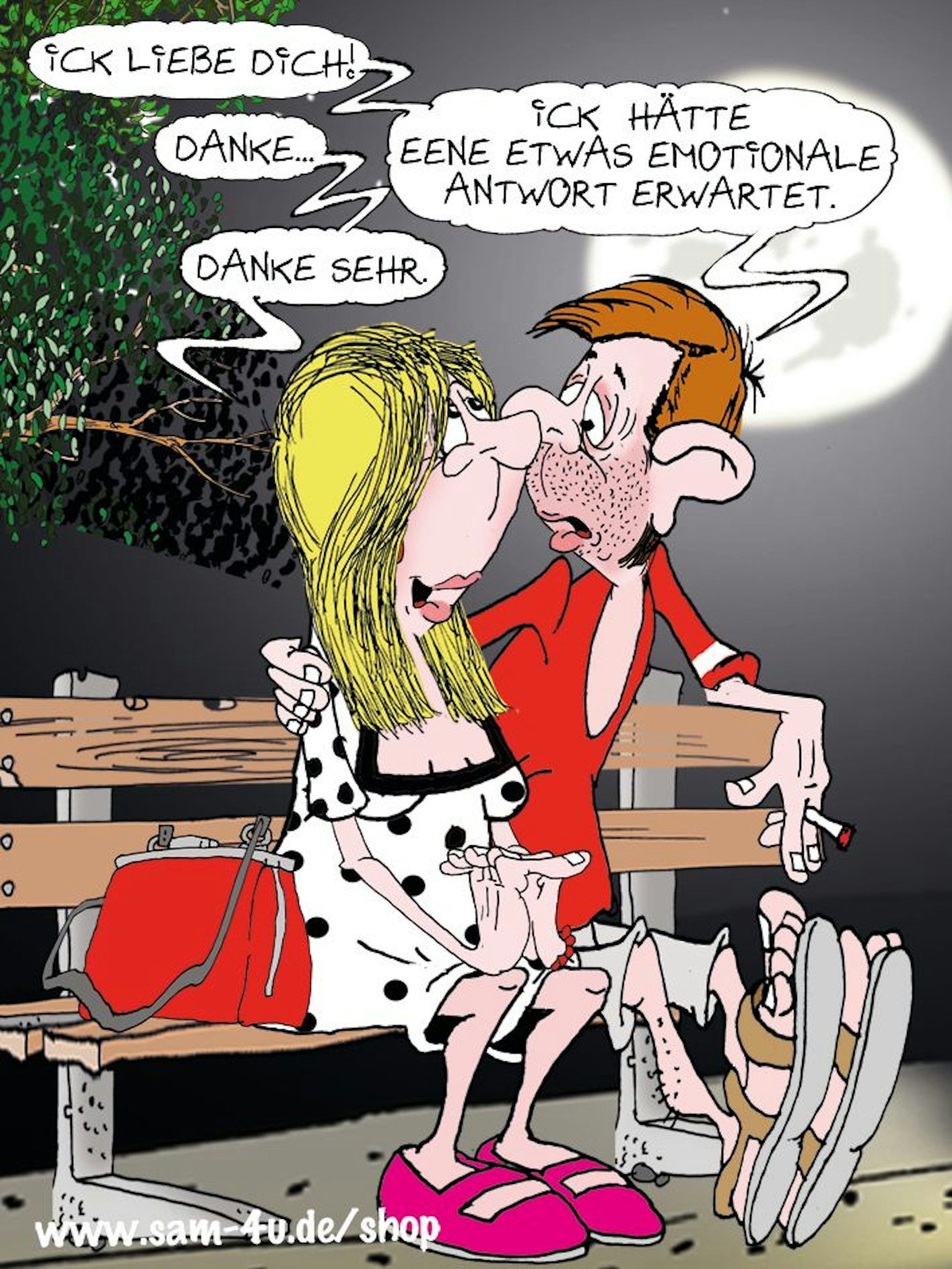 Lust auf unseren gezeichneten Witz des Tages? Hier ist unser toller Cartoon von Zeichner Sam Paff aus Berlin.