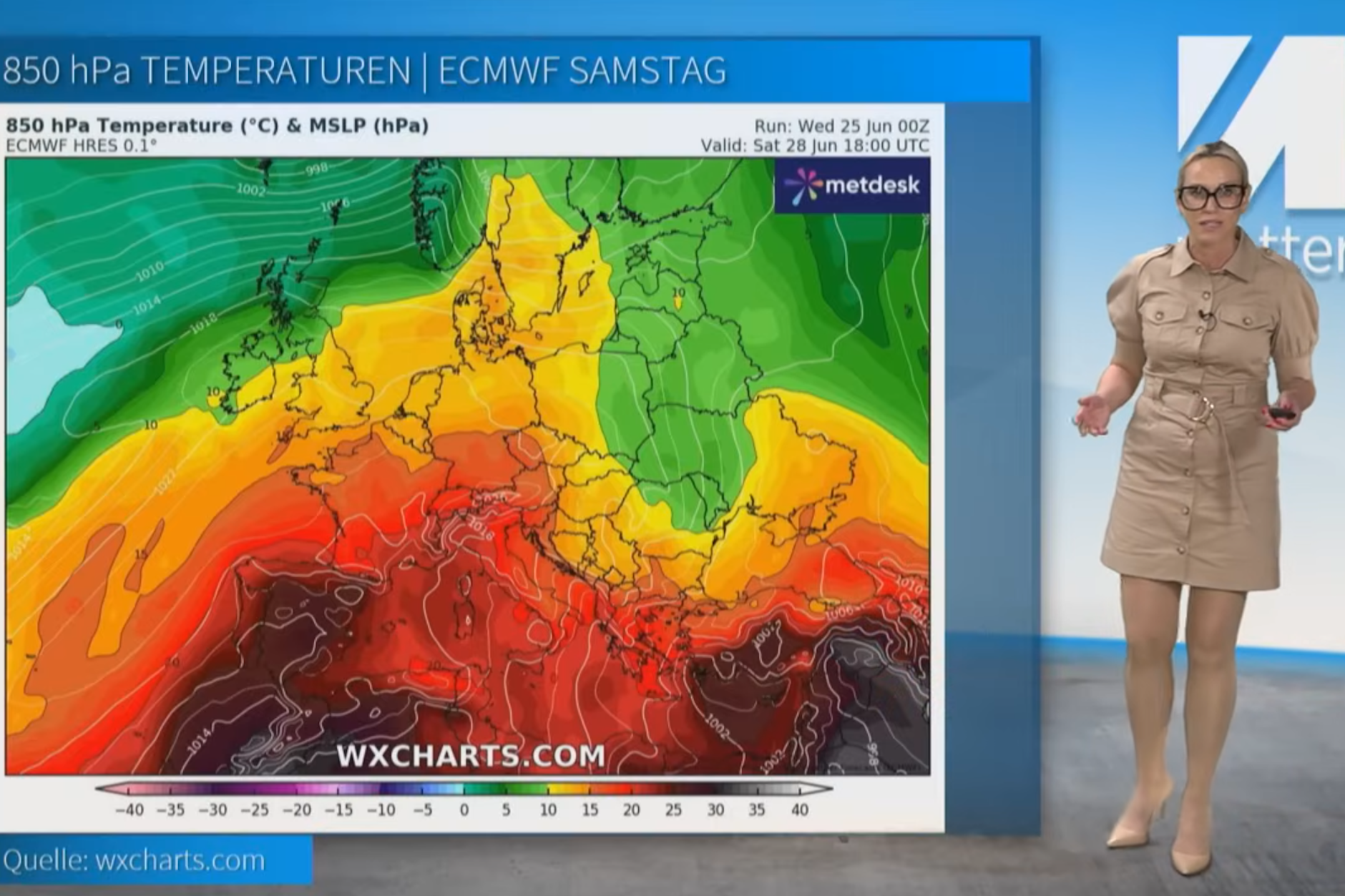 Am Samstag drücken subtropische Luftmassen nach Deutschland rein, erklärt Meteorologin Kathy Schrey von wetter.net.