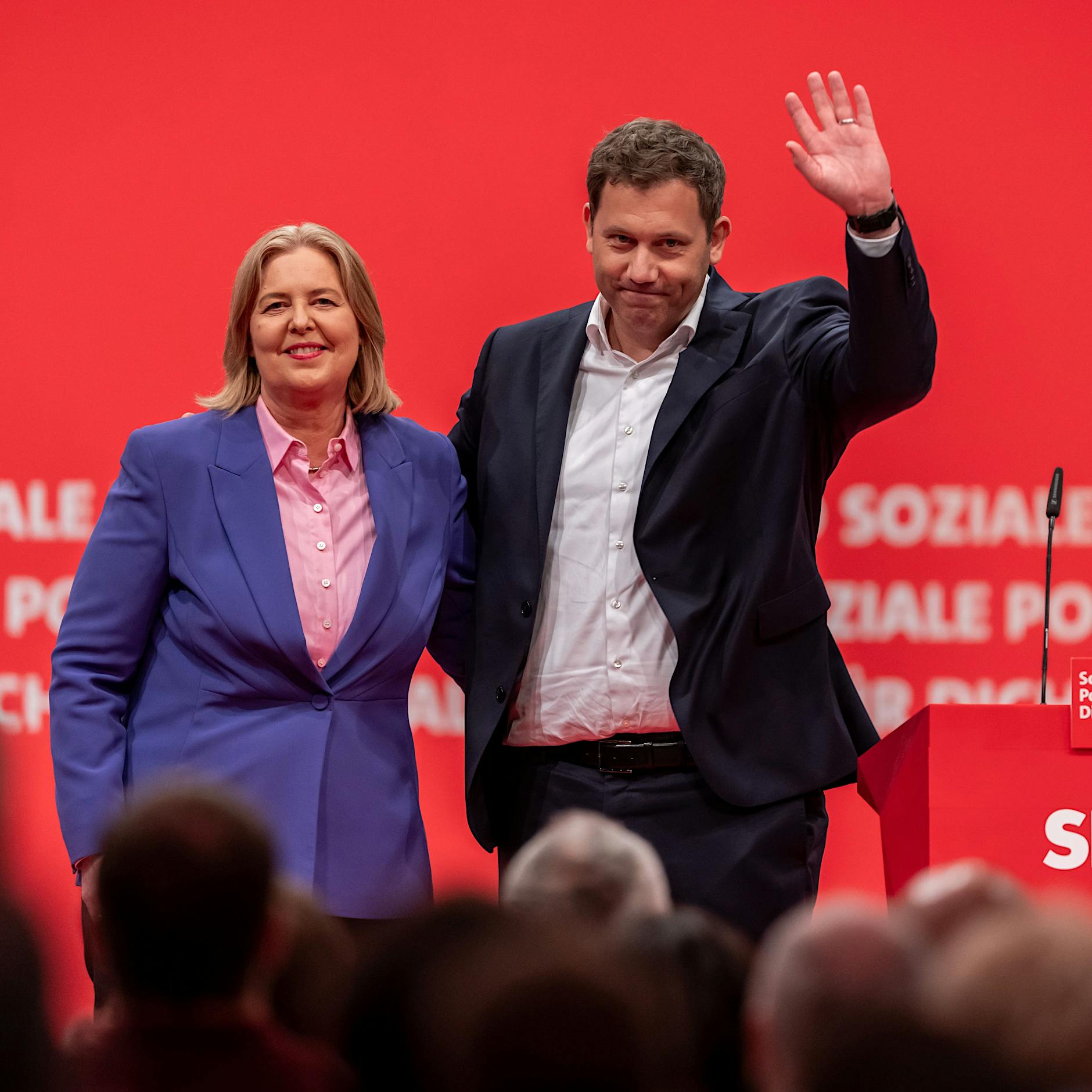 Parteitag: Lars Klingbeil als SPD-Parteichef wiedergewählt