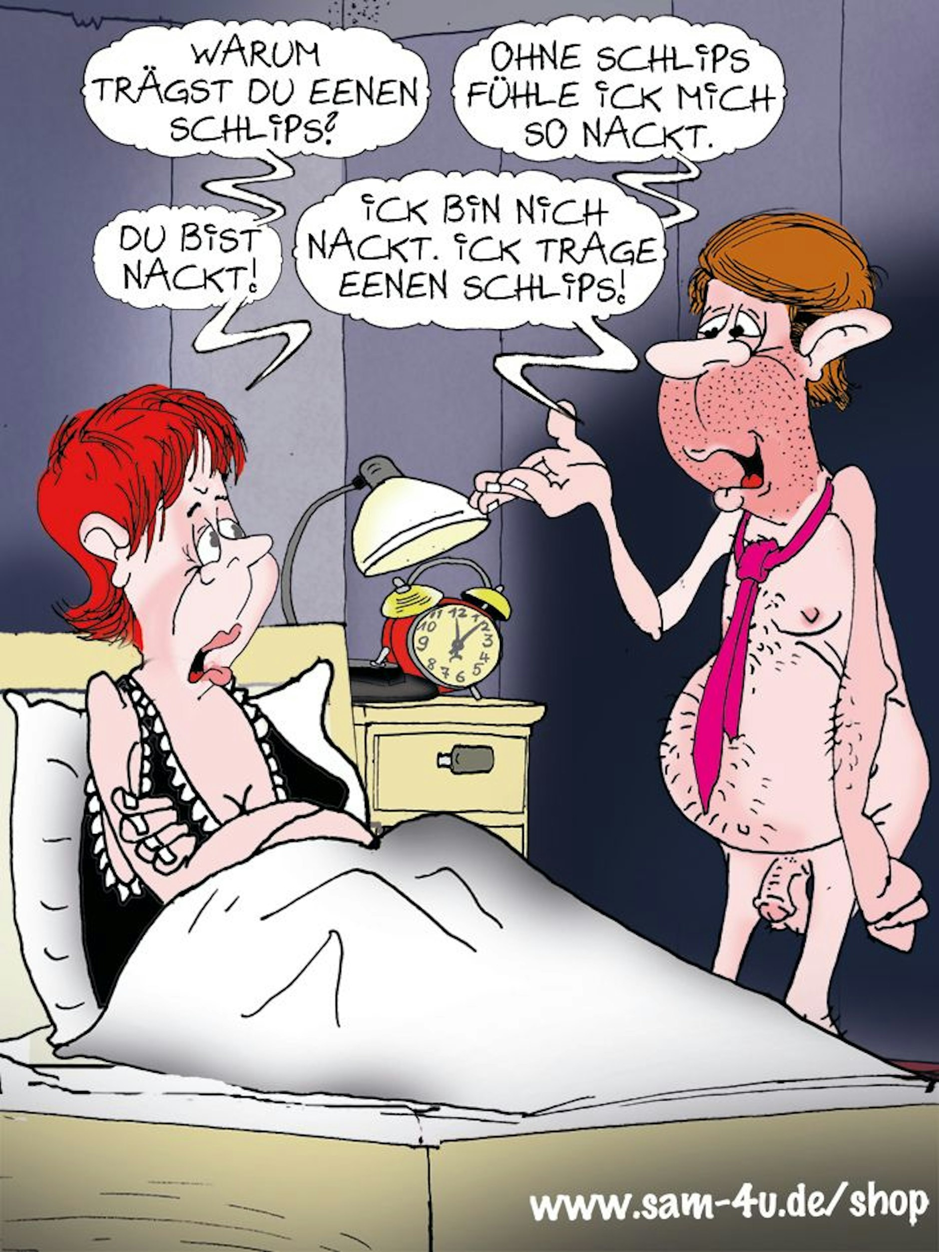 Bereit für den Cartoon des Tages? Auch am Samstag kommt der gezeichnete Witz des Tages von Sam Paff aus Berlin.