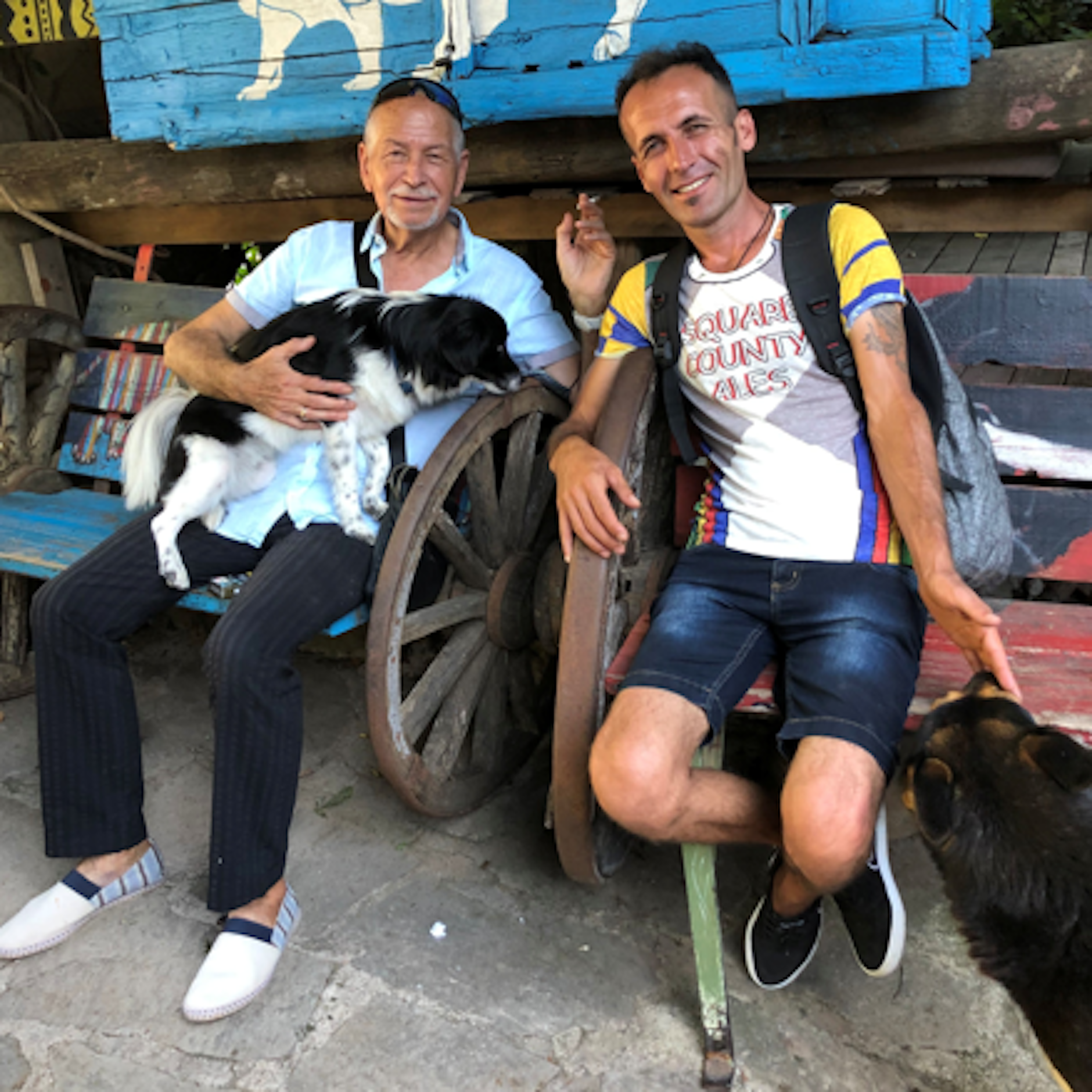 Jan Gregor mit seinem Freund Tolga.