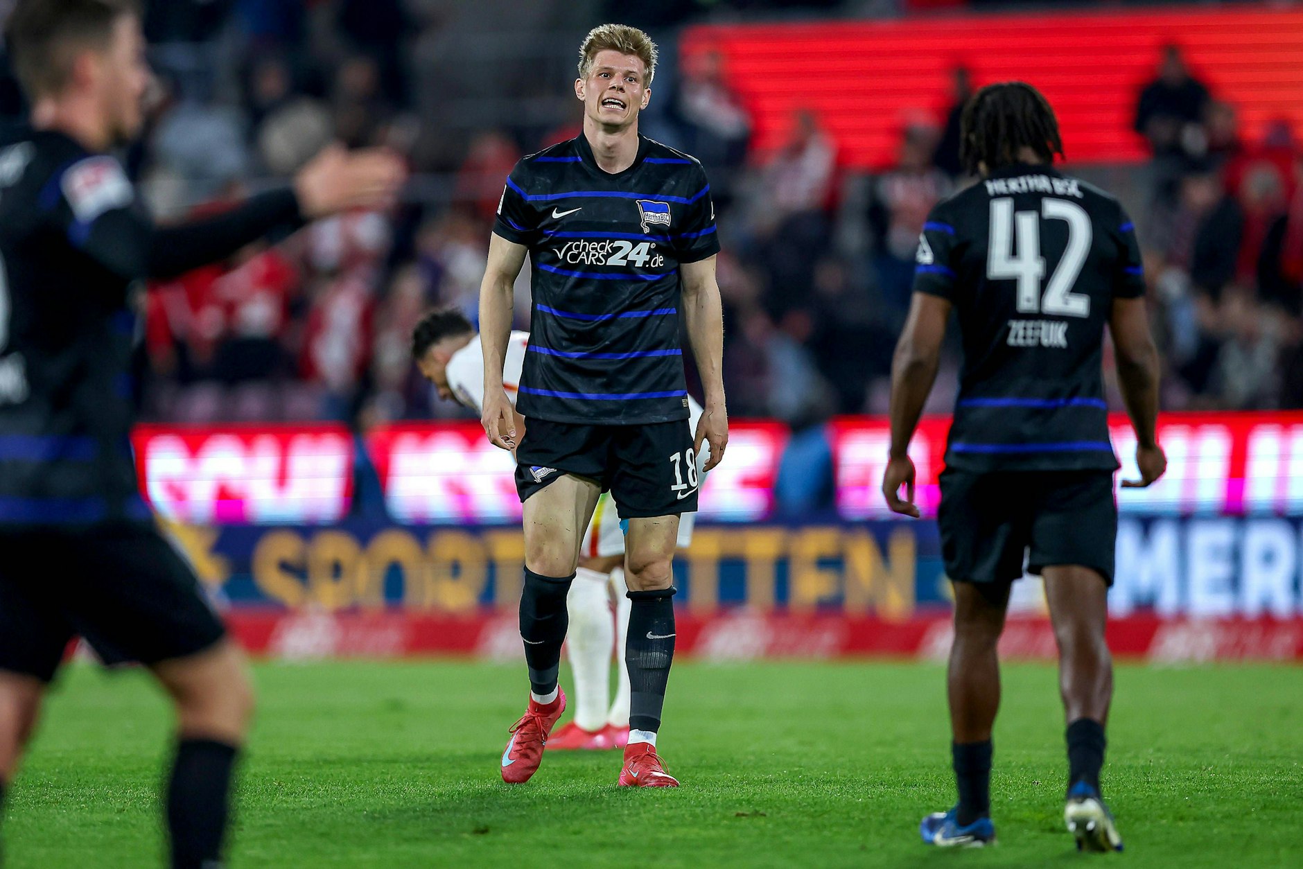 Stürmer Luca Schuler machte Anfang April gegen 1. FC Köln sein letztes Spiel für Hertha BSC. Danach fiel er aus.