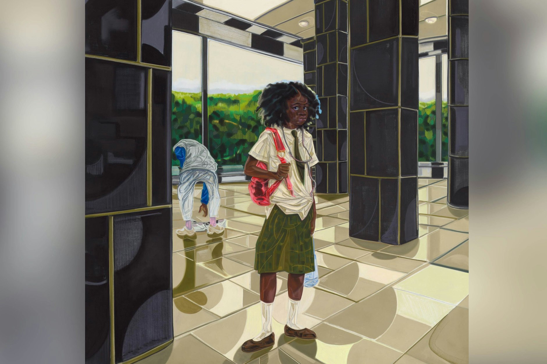 Toyin Ojih Odutola: „Spirited Awey: Chihiro – Ifemelu + Companions“ aus „U-Bahnhof Adijatu Str. 22“, 2025