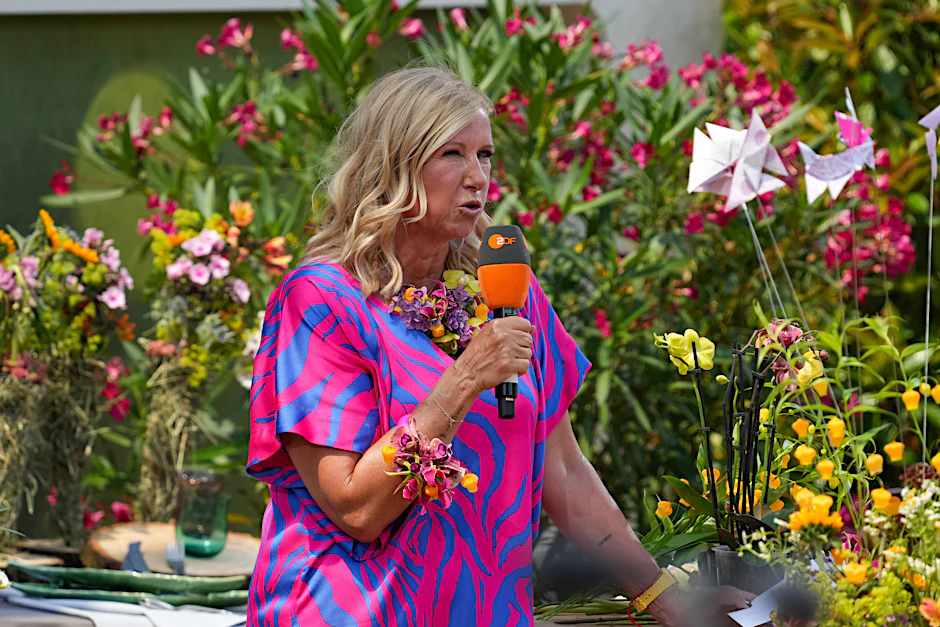 Andrea Kiewel moderiert seit 25 Jahren den ZDF-„Fernsehgarten“.