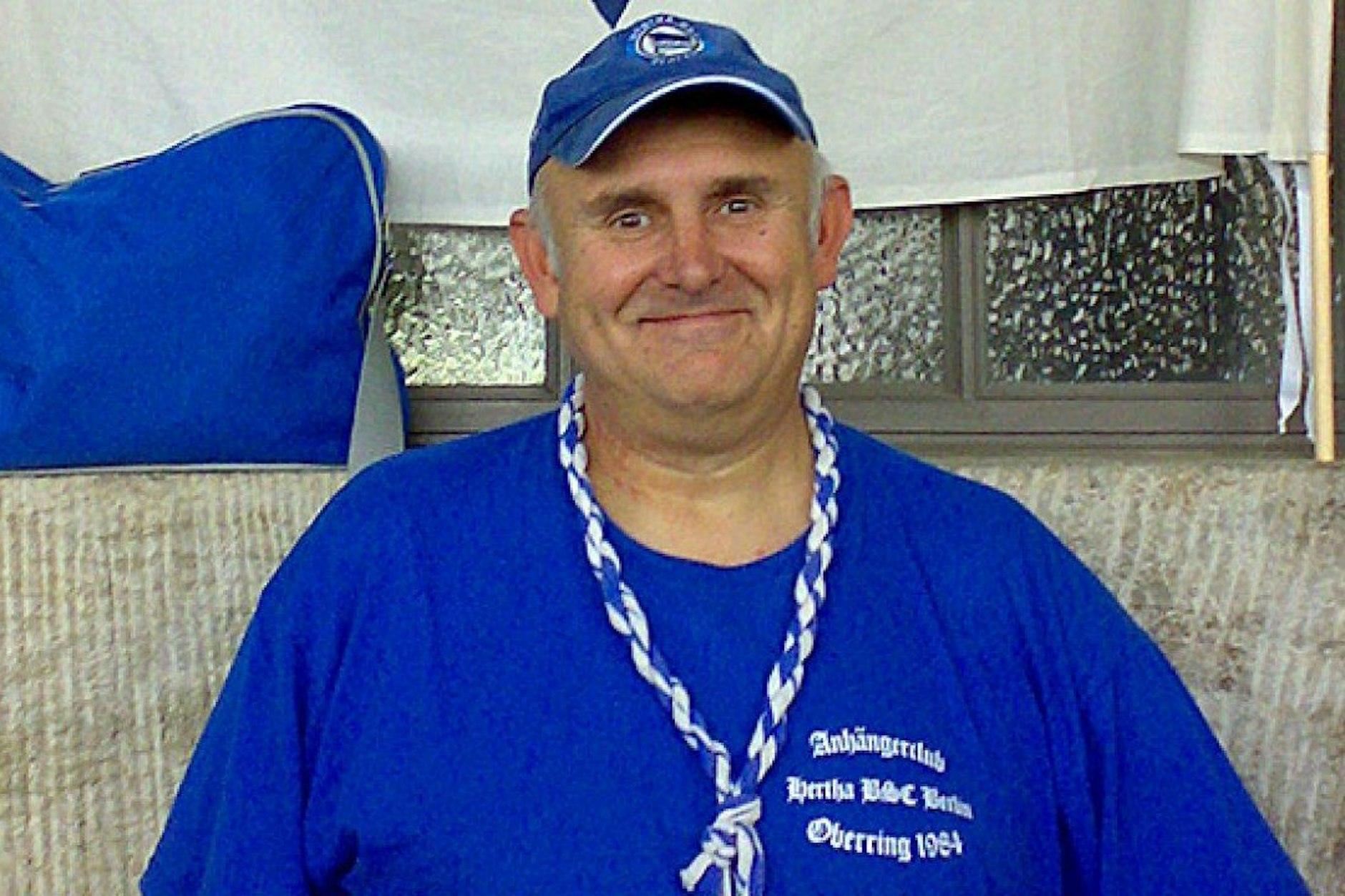 Hertha-Fan Helmut Friberg (69) verpasste in der vergangenen Saison kein einziges Spiel in Liga und Pokal. 
