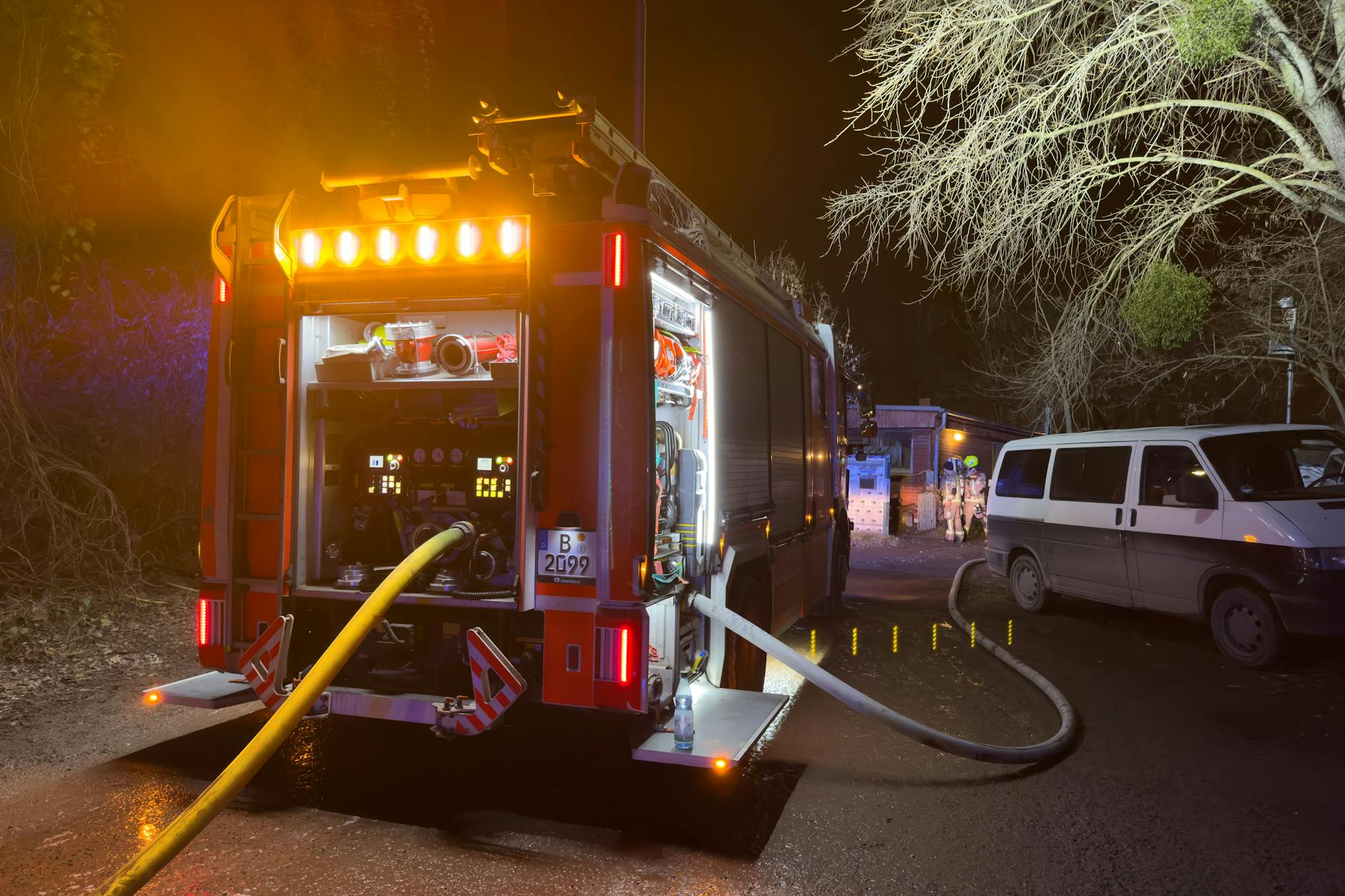 Bei einer Metallverarbeitungsfirma in Lichterfelde gab es 2024 einen Großbrand. Die Feuerwehr brauchte sieben Tage, um das Feuer zu löschen.