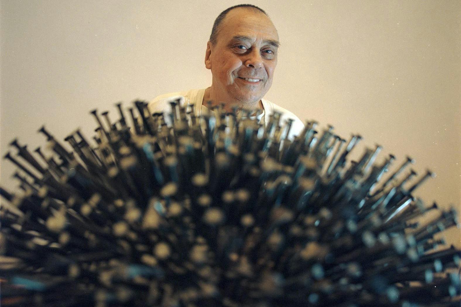 The artist Guenther Uecker in 2005