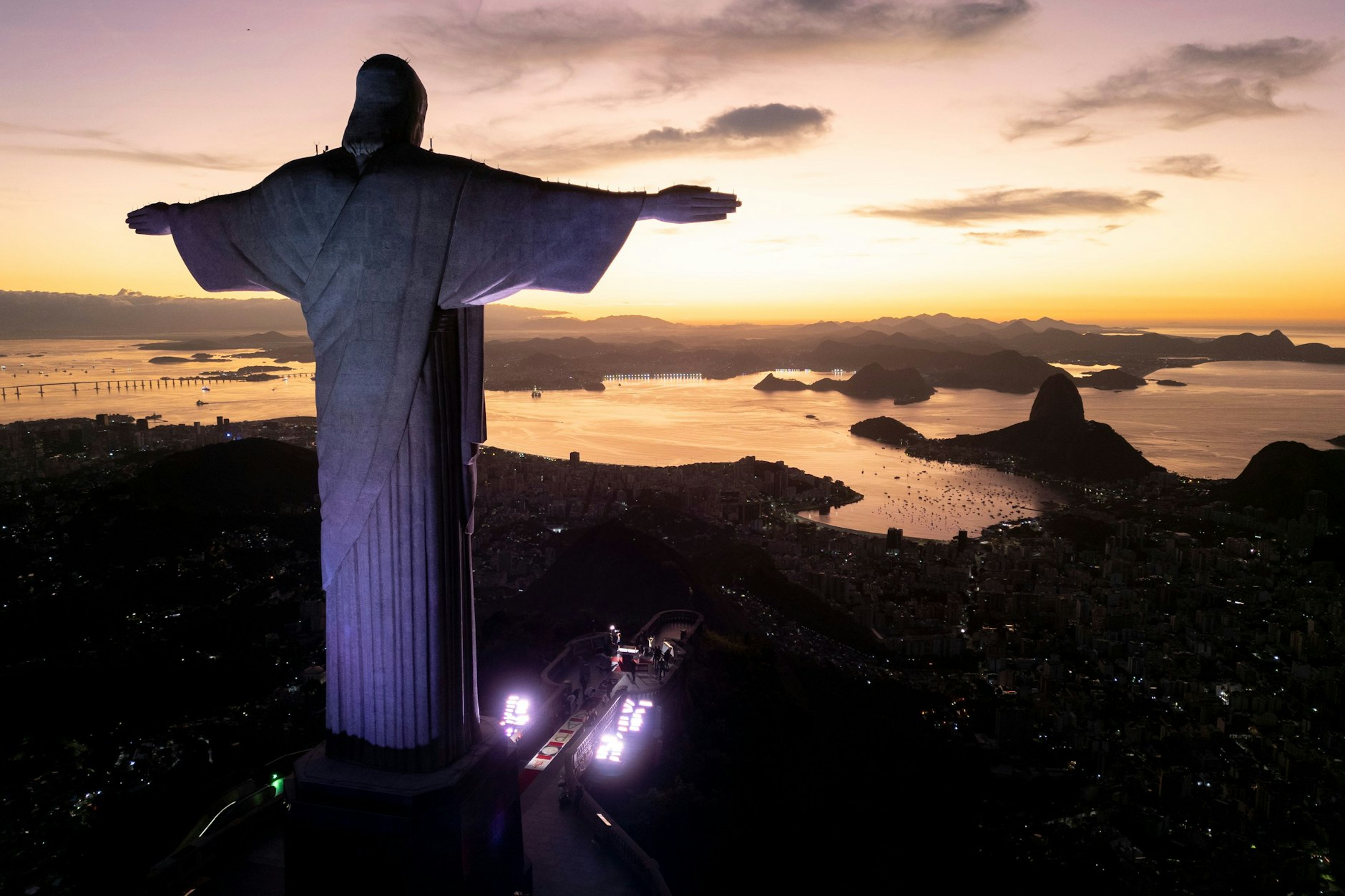 Die Christus-Erlöser-Statue über Rio de Janeiro, wo am Sonntag der Brics-Gipfel 2025 beginnt.