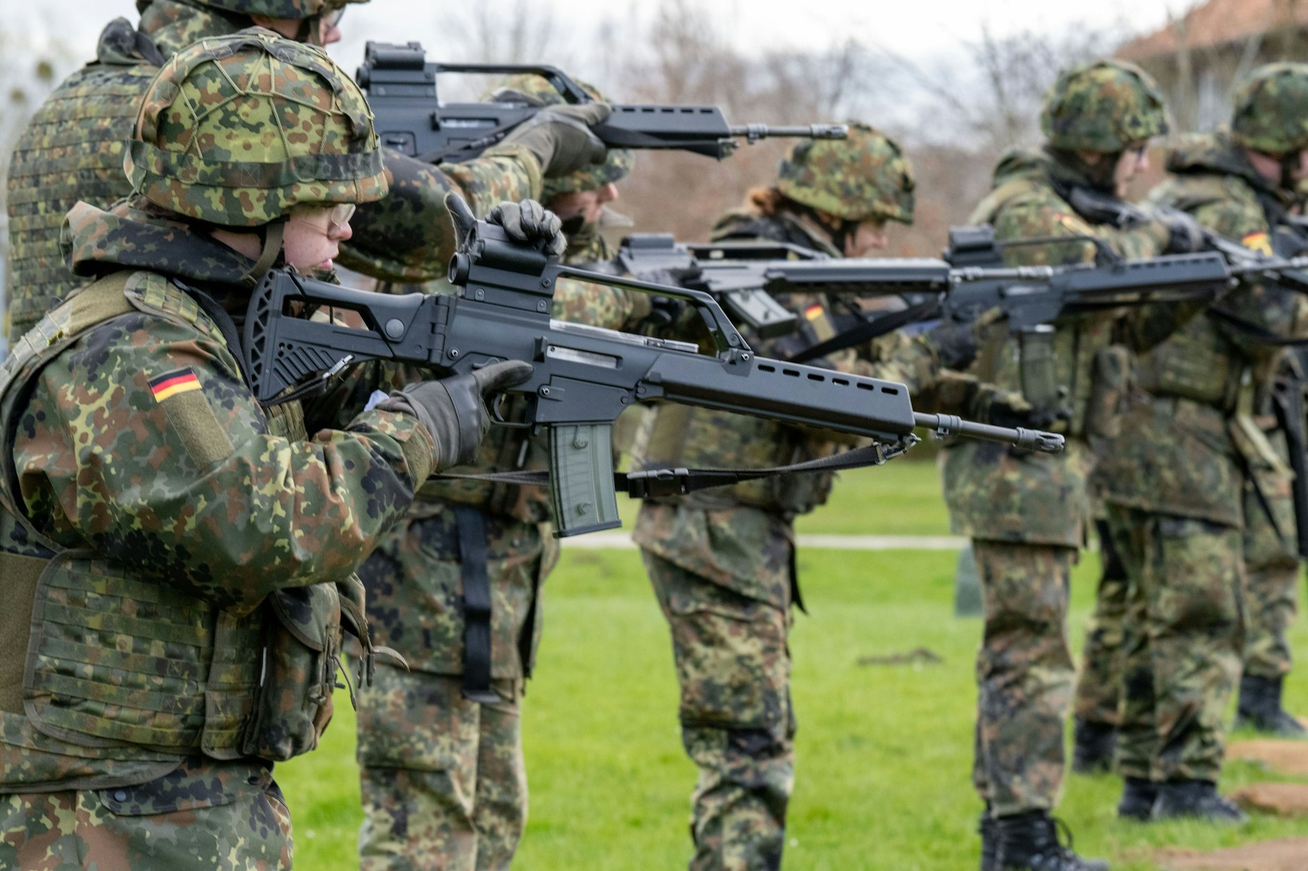 Soldaten in der Grundausbildung