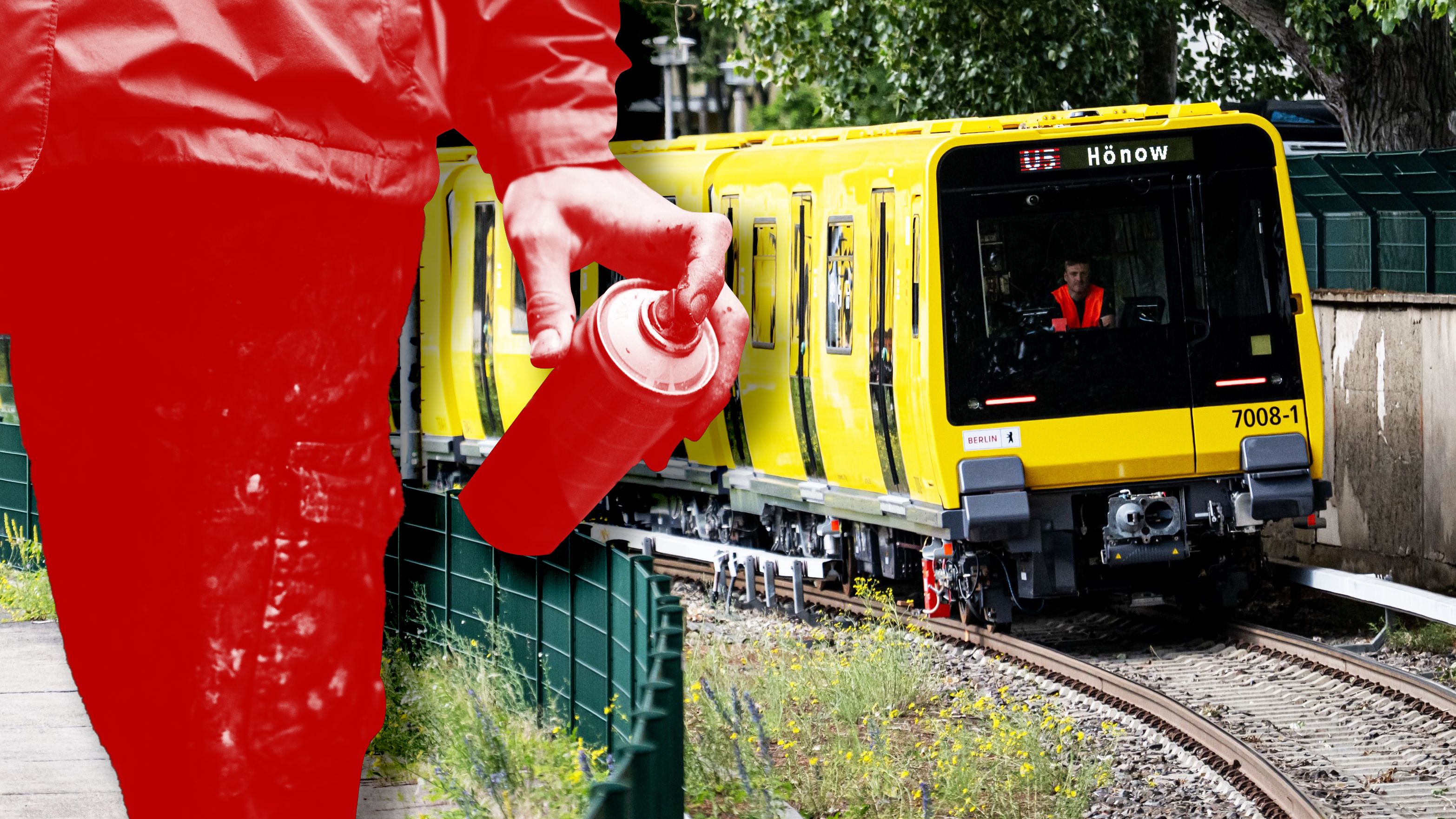 Vandalen schänden neue Züge der BVG: Schämt euch, ihr Schmierfinken!