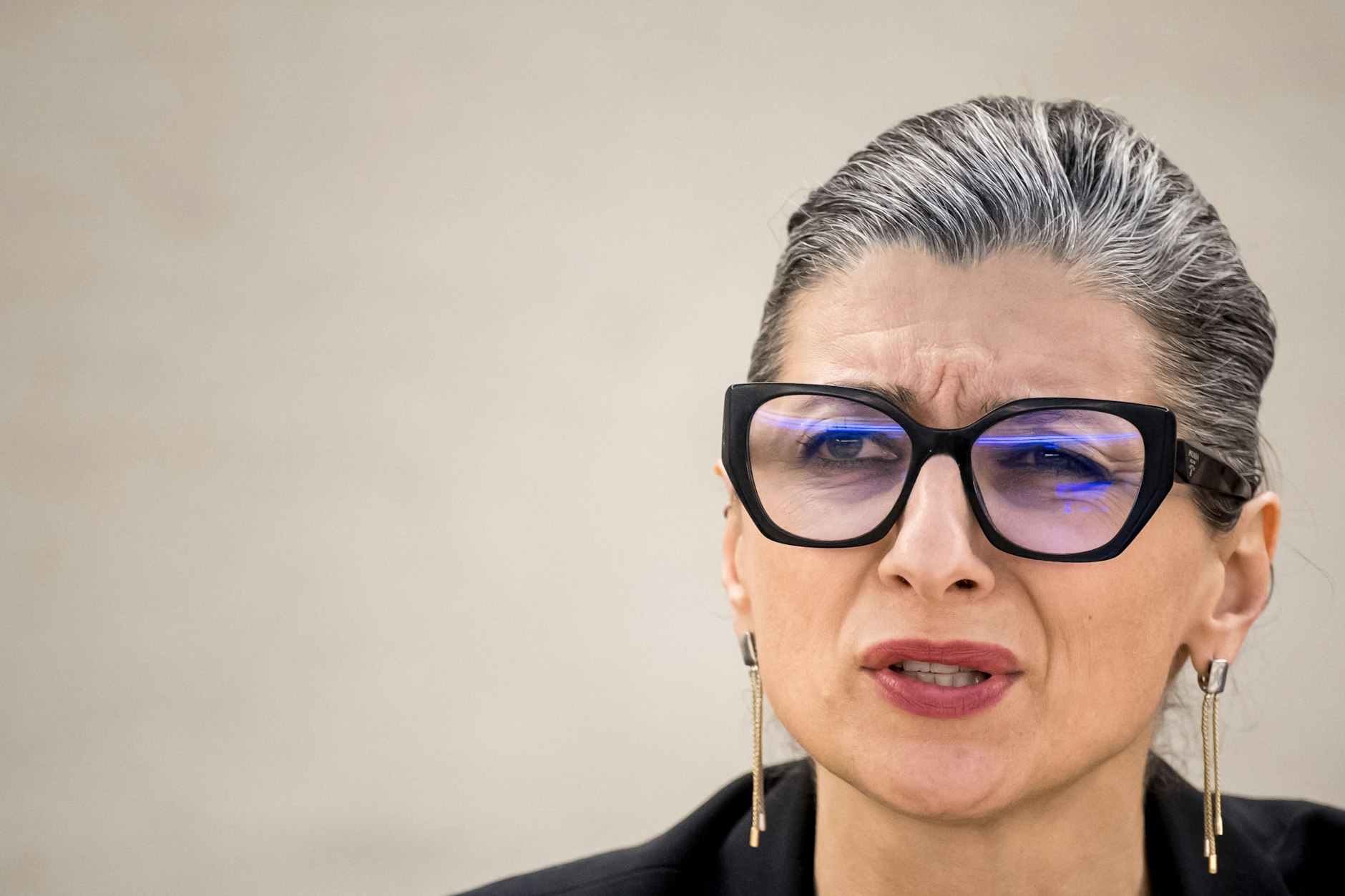 Francesca Albanese, Sonderberichterstatterin der Vereinten Nationen zur Menschenrechtslage in den palästinensischen Gebieten.