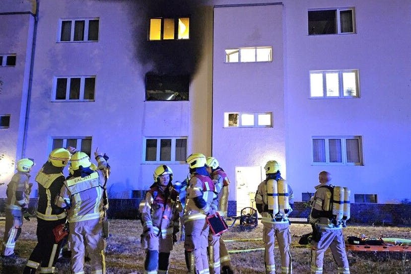 Die Berliner Feuerwehr war am Dienstagabend in Reinickendorf im Einsatz.