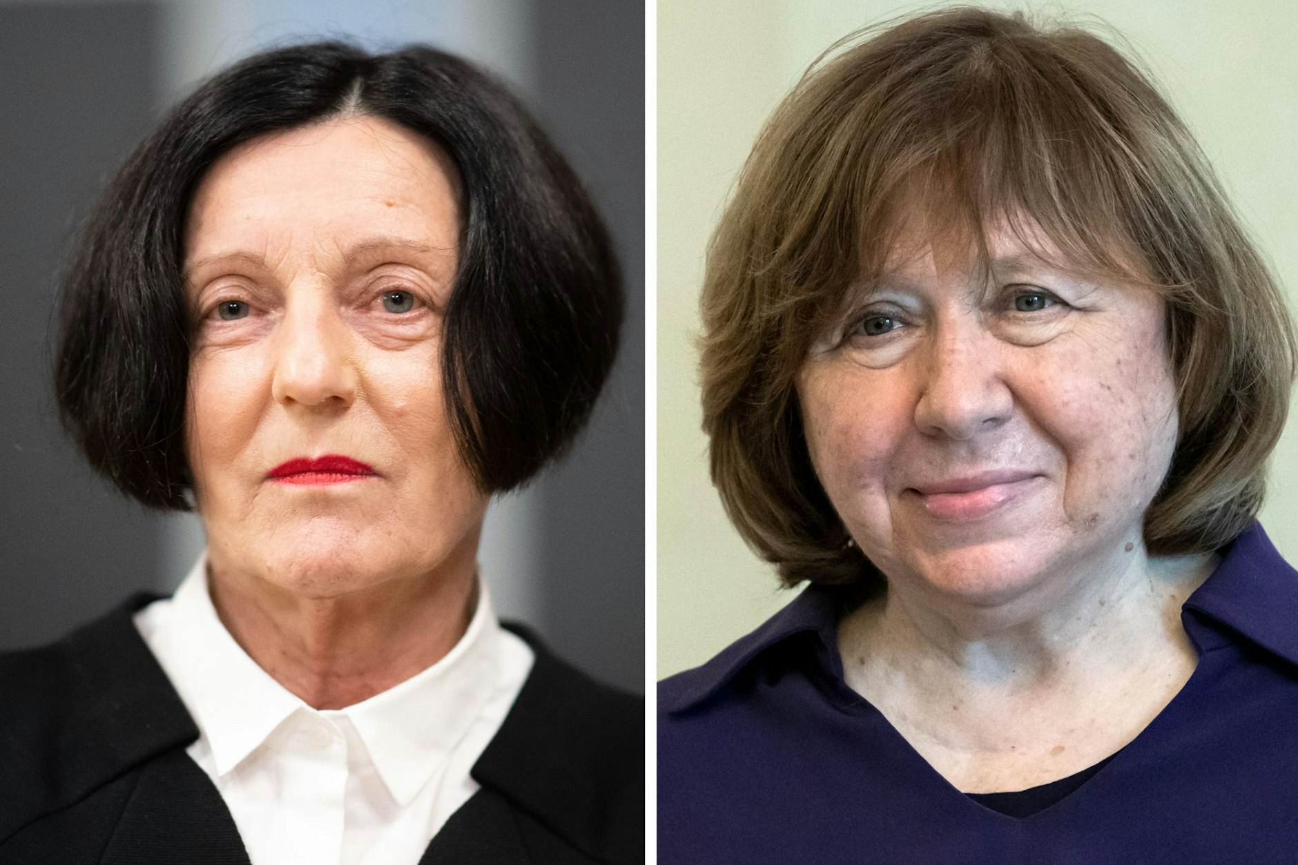 Die Literaturnobelpreisträgerinnen Herta Müller (l.) und Swetlana Alexijewitsch sind beim ilb zu erleben.