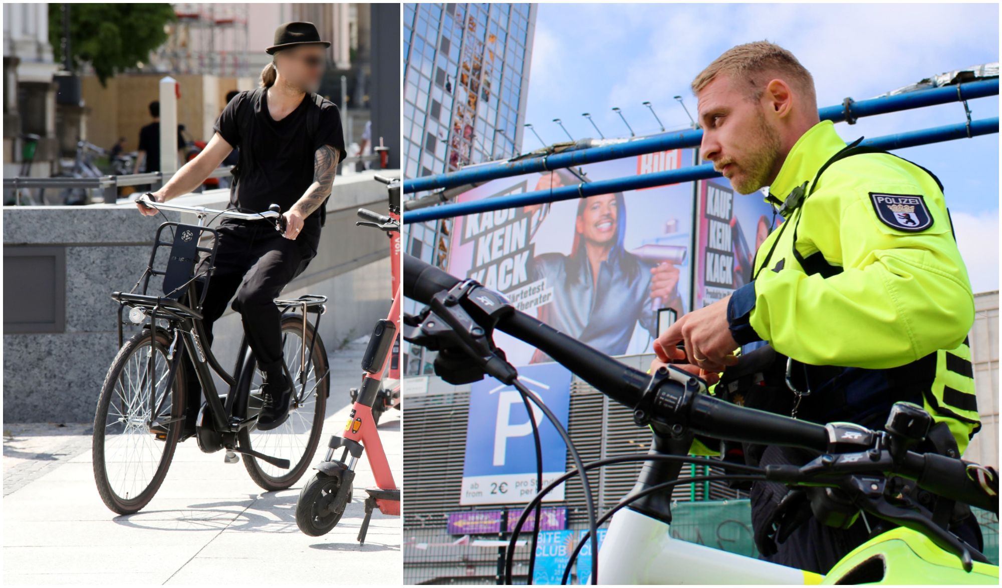 Kontrolle am Alex: Die Berliner Polizei greift sich Rowdy-Radfahrer!
